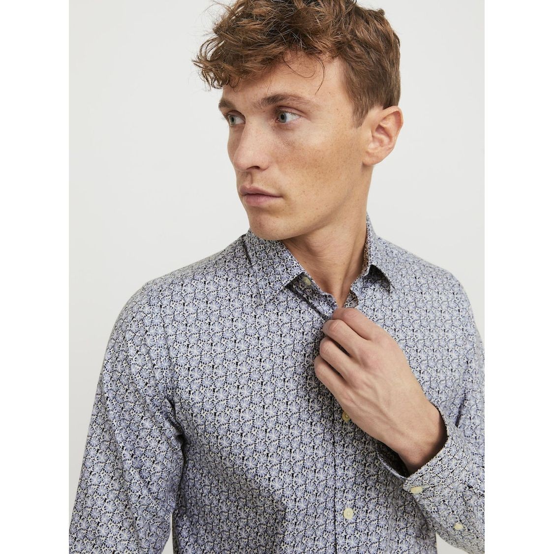 JACK & JONES Marškiniai vyrams, Mėlyna, Jprblanordshirts 7