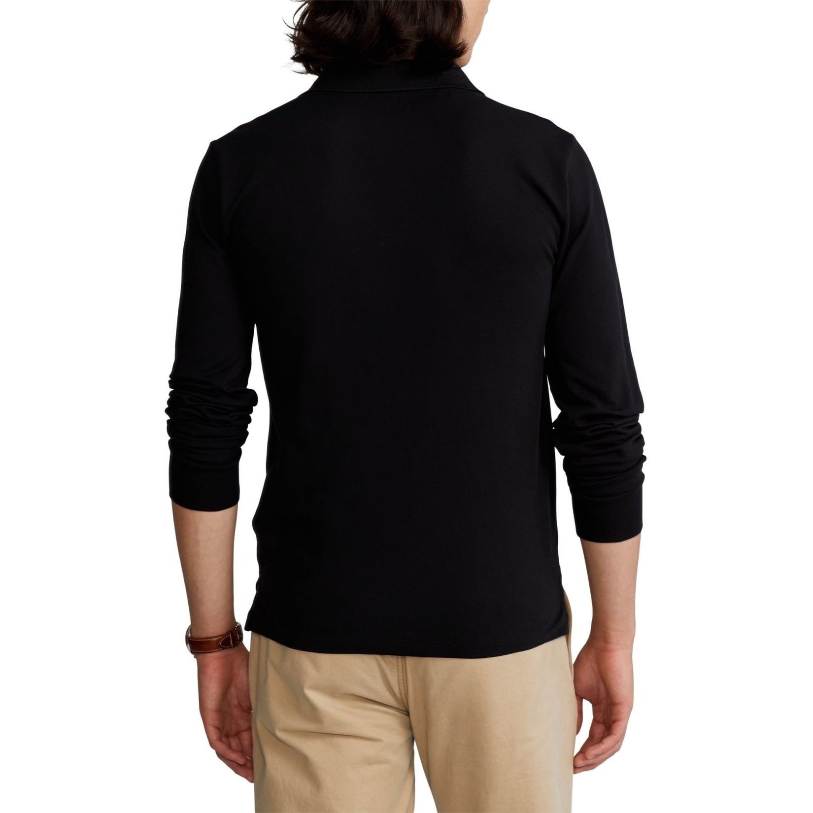 POLO RALPH LAUREN Polo marškiniai ilgos rank. vyrams, Juoda, Long sleeve polo shirt 3