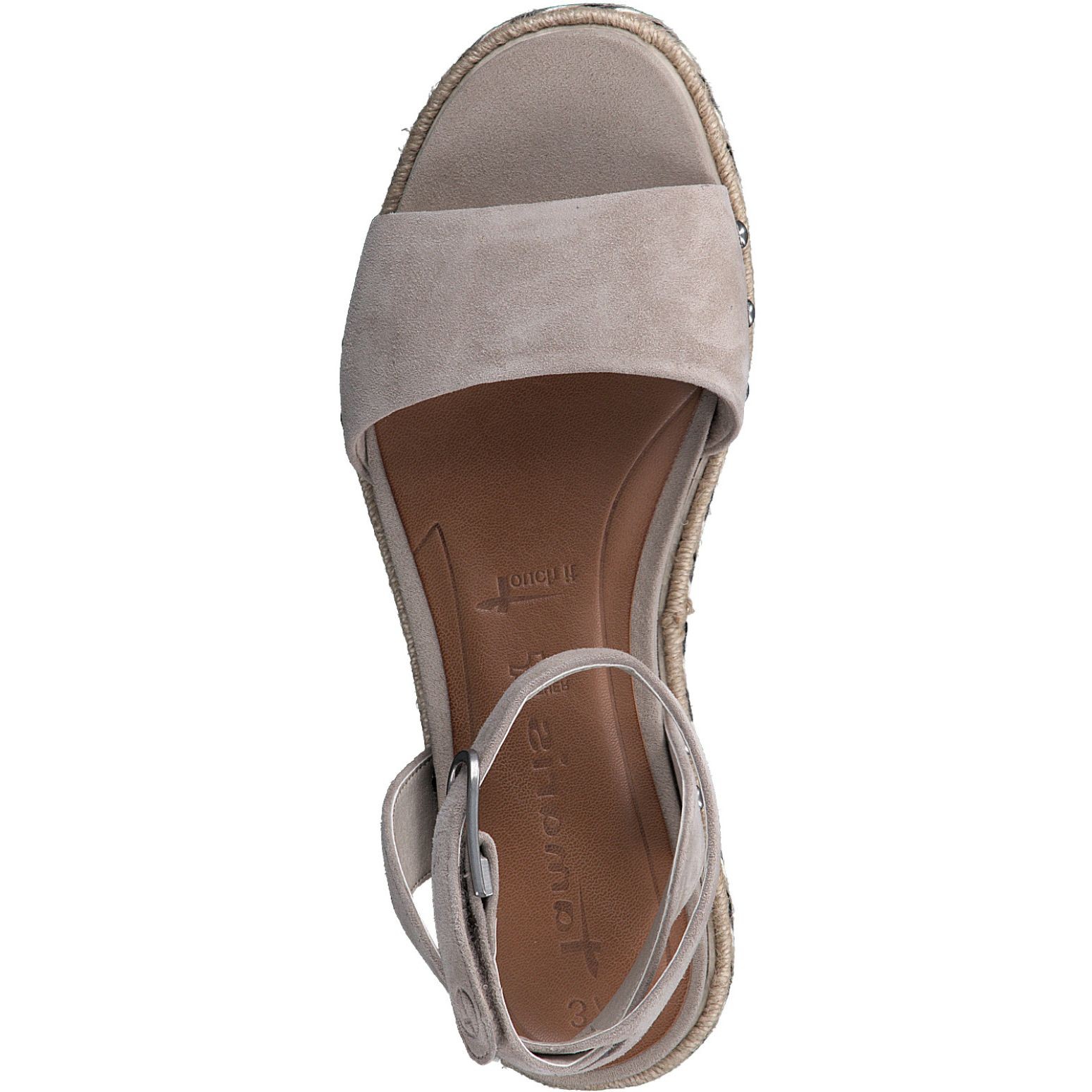 TAMARIS Basutės moterims, Smėlio, SANDALS 5