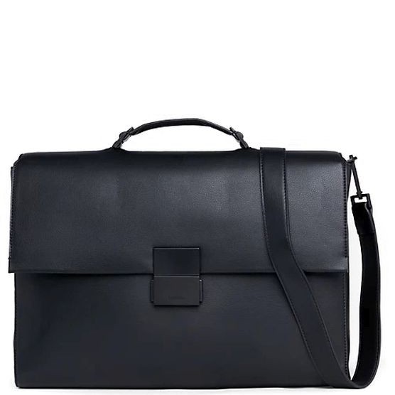 CALVIN KLEIN Dėklas kompiuteriui vyrams, Juoda, Iconic plaque laptop bag 1