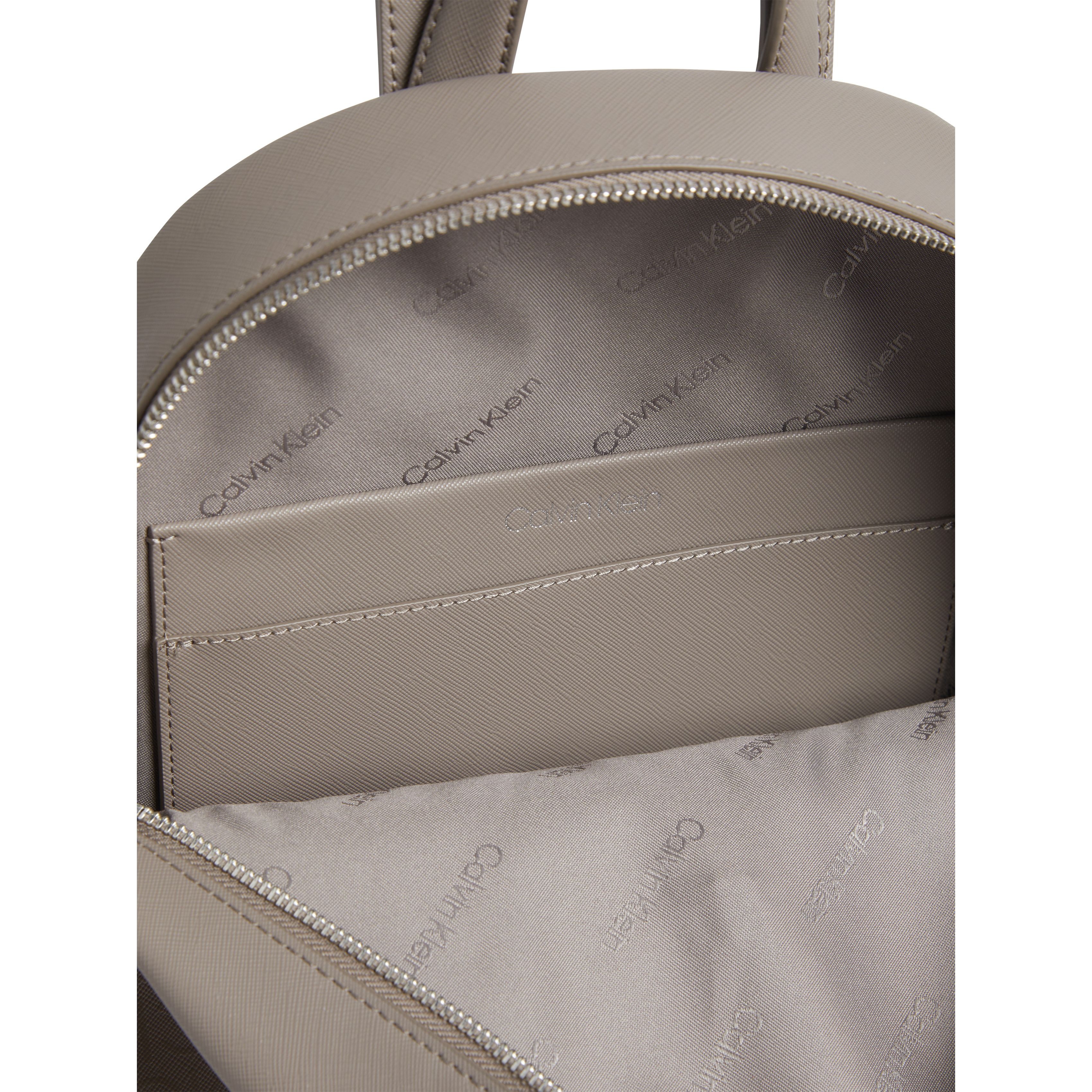 CALVIN KLEIN Kuprinė moterims, Pilka, Re-lock dome backpack 3