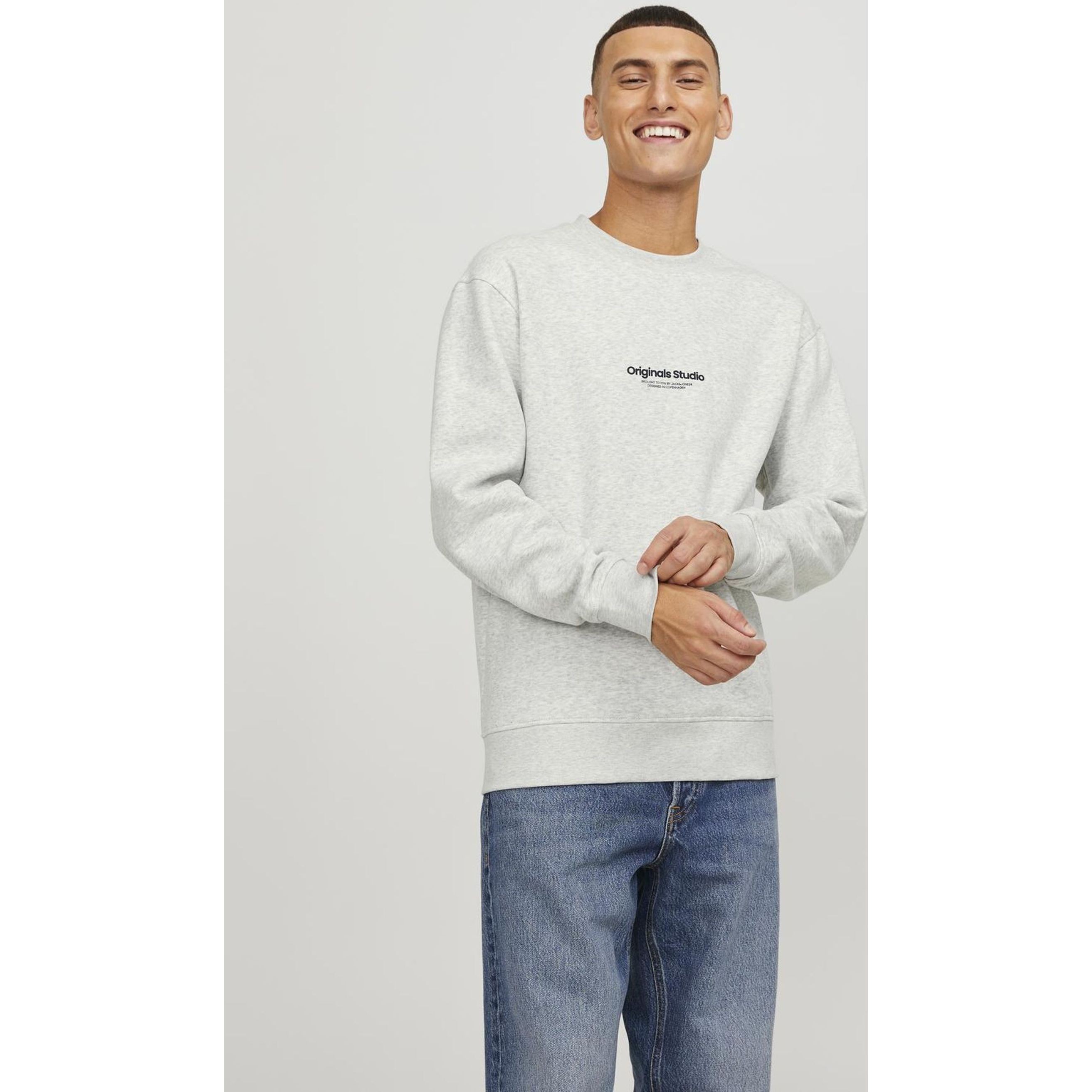 JACK & JONES Sportinis nertinis vyrams, Balta, Jorvestersweatshirt 2