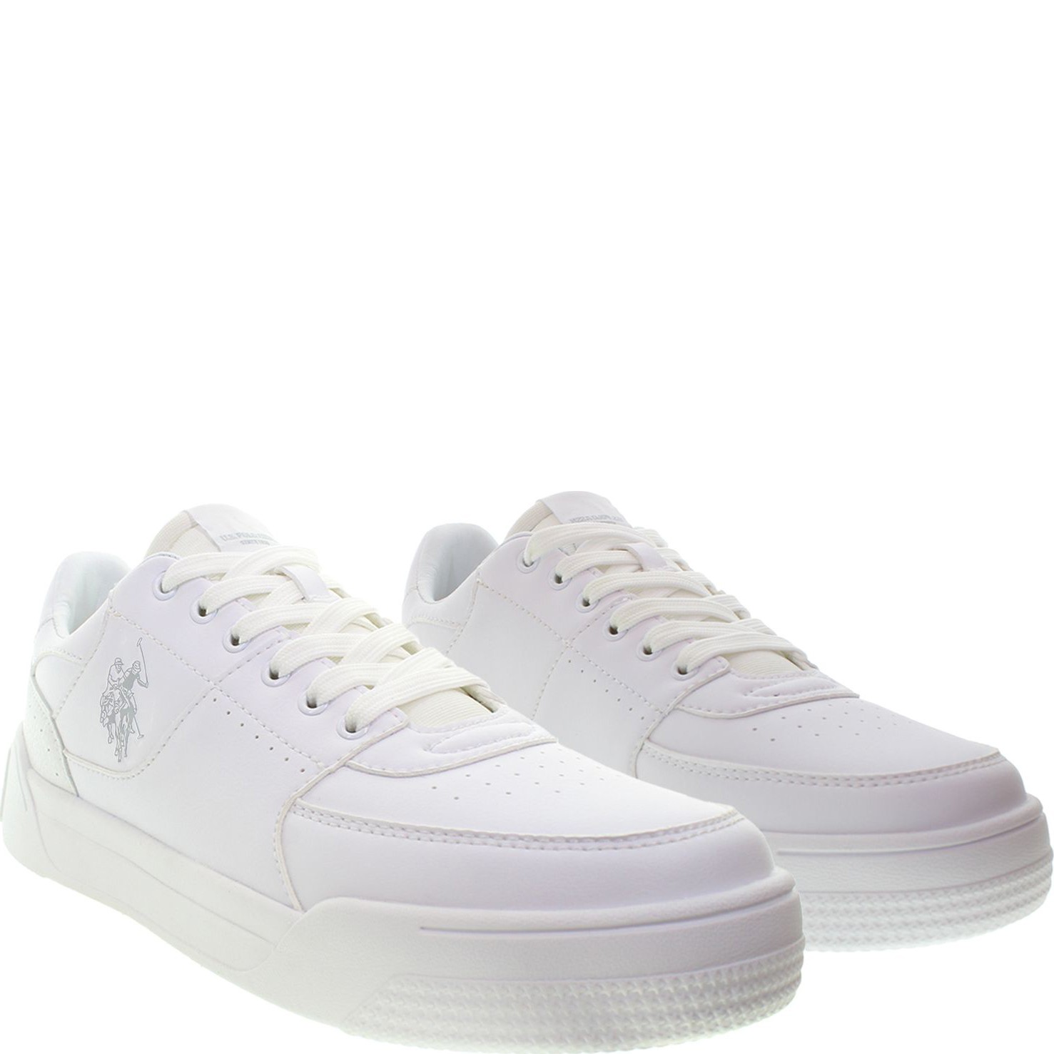 U.S.POLO Laisvalaikio bateliai vyrams, Balta, NOLE 1