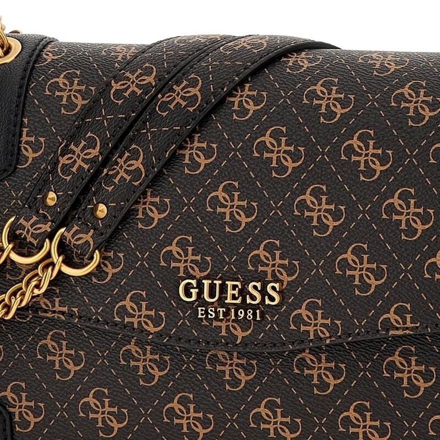GUESS Rankinė per petį moterims, BROWN LOGO, AJIONA TRPL COMPTMT CROSSBODY 4
