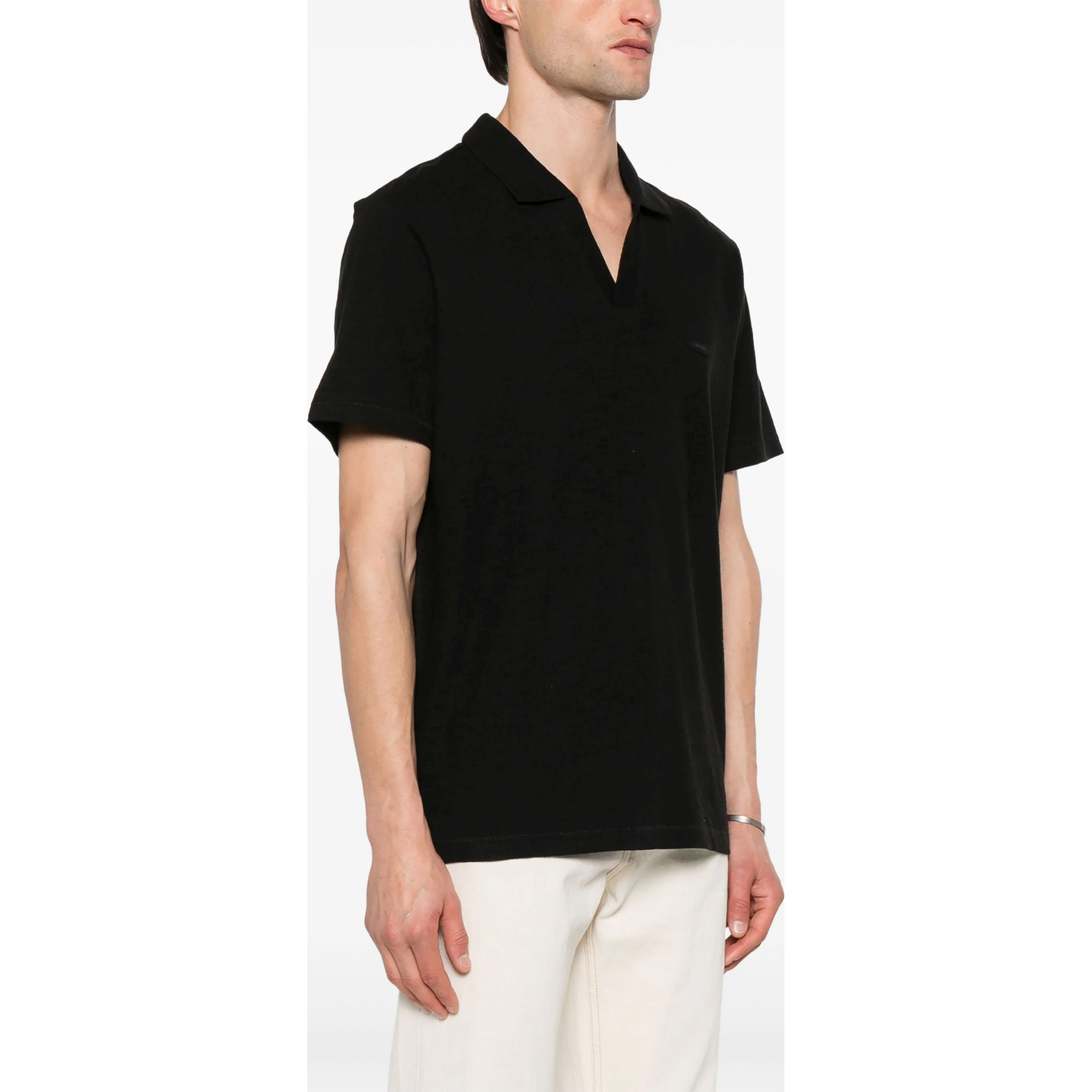 CALVIN KLEIN Polo marškiniai trumpos rank. vyrams, Juoda, S/s polo 2