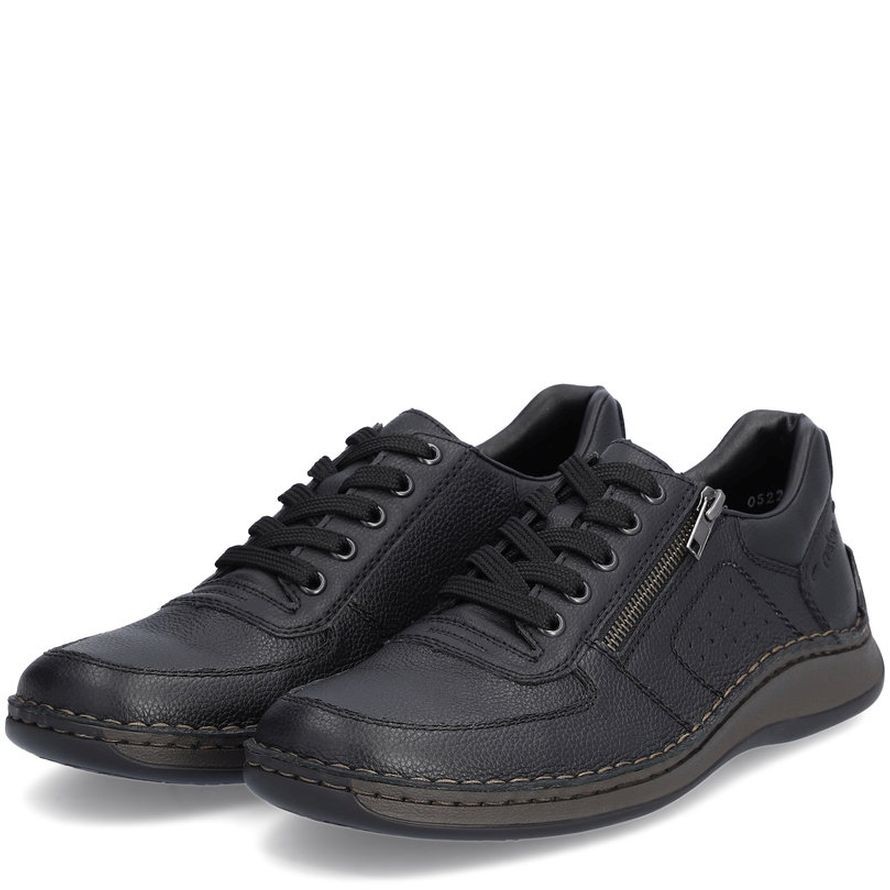 RIEKER Laisvalaikio bateliai vyrams, Juoda, LEISURE 10