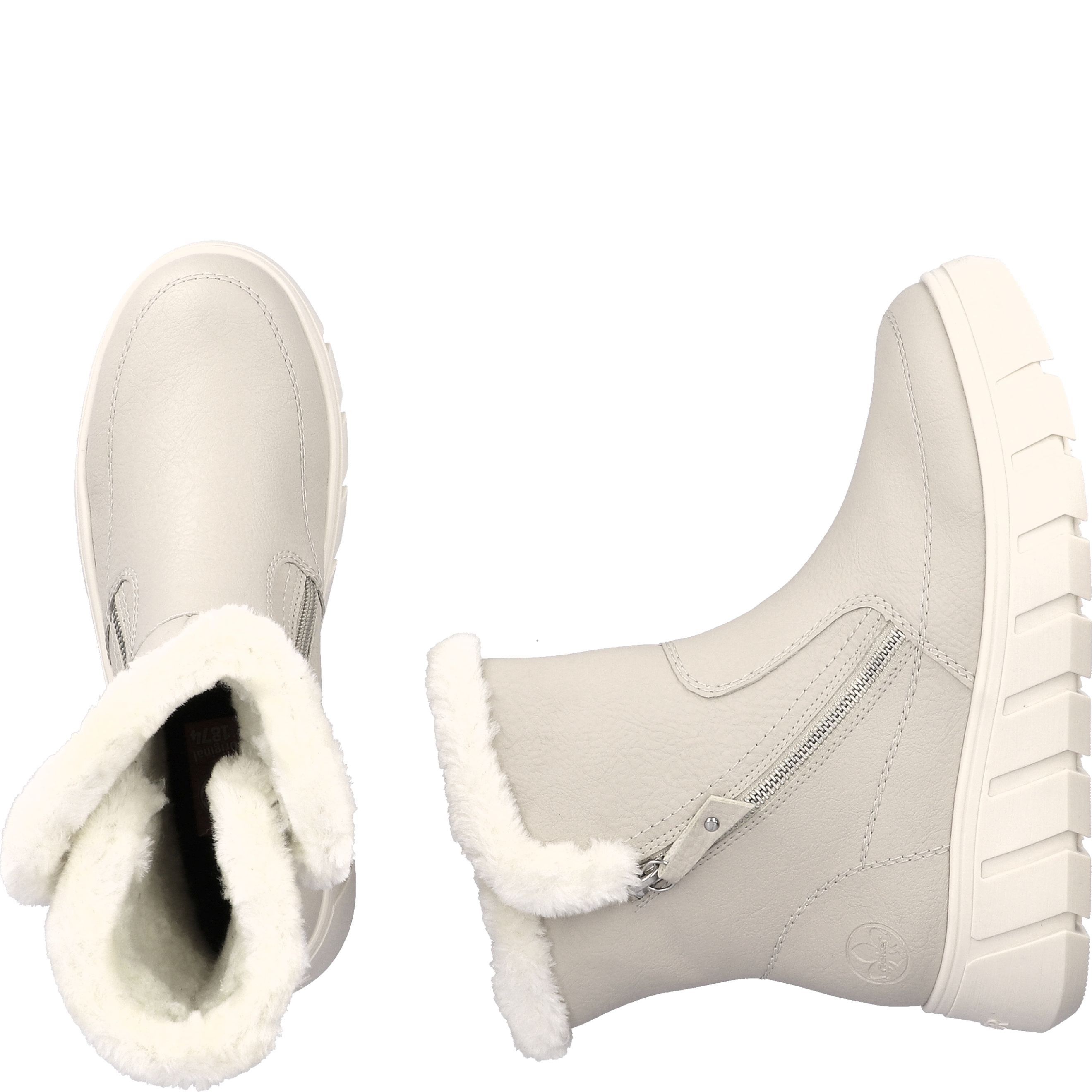 RIEKER Aulinukai moterims, Smėlio, Ladies mid height boots 11