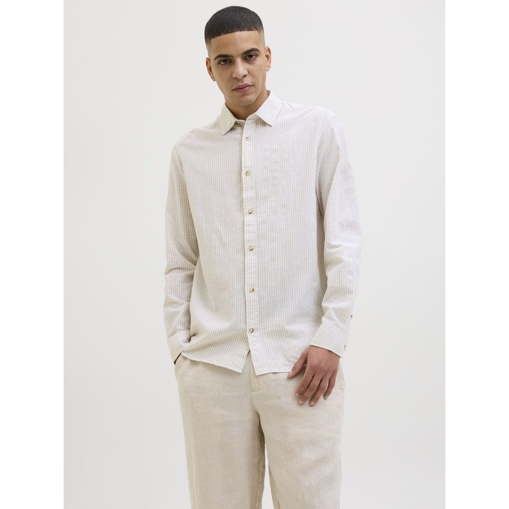 JACK & JONES Marškiniai ilgomis rankovėmis vyrams, Baige, Summer shirt 2