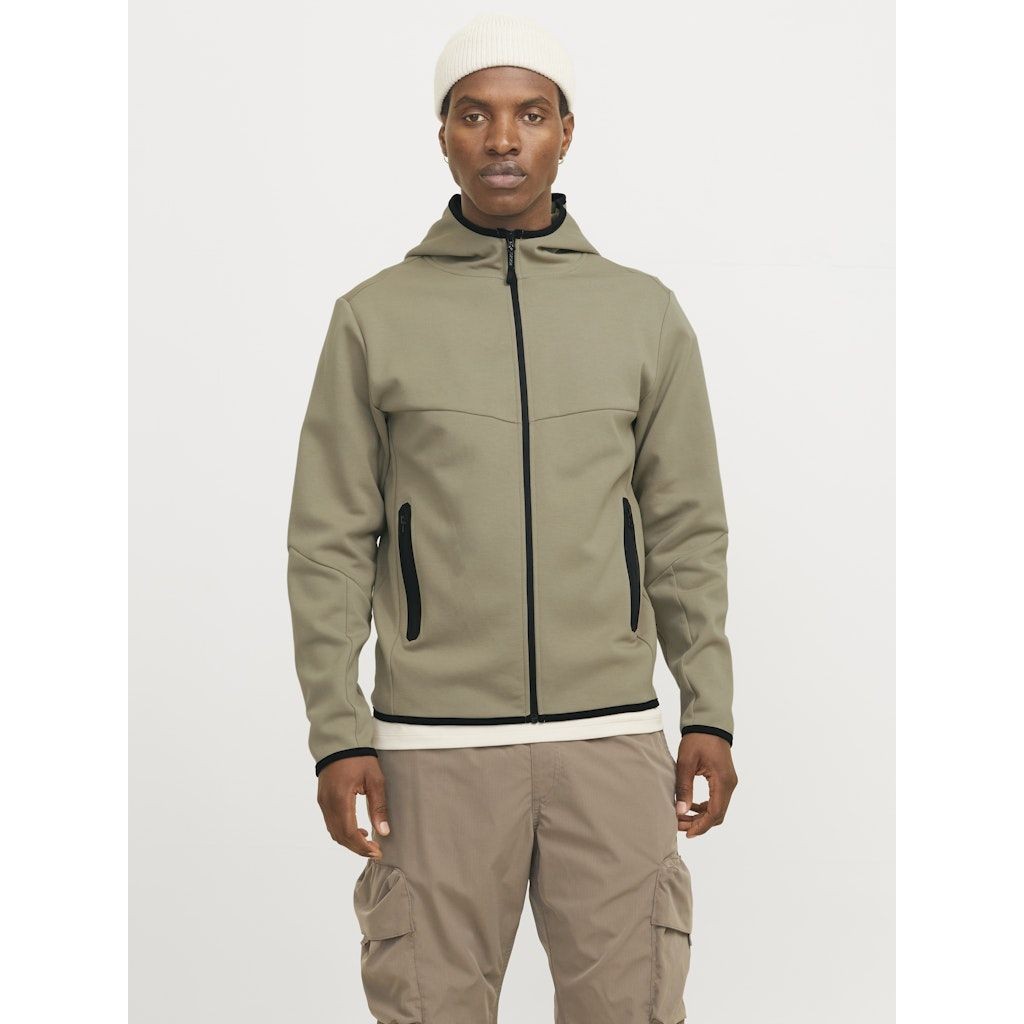 JACK & JONES Sportinis nertinis vyrams, Ruda, Fusion sweat zip hood noos 5