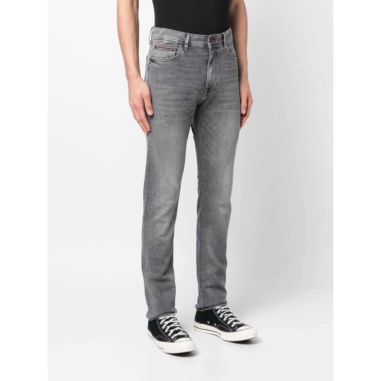 TOMMY HILFIGER Tiesūs džinsai -vyrams, Pilka, Slim bleecker alma jeans 2