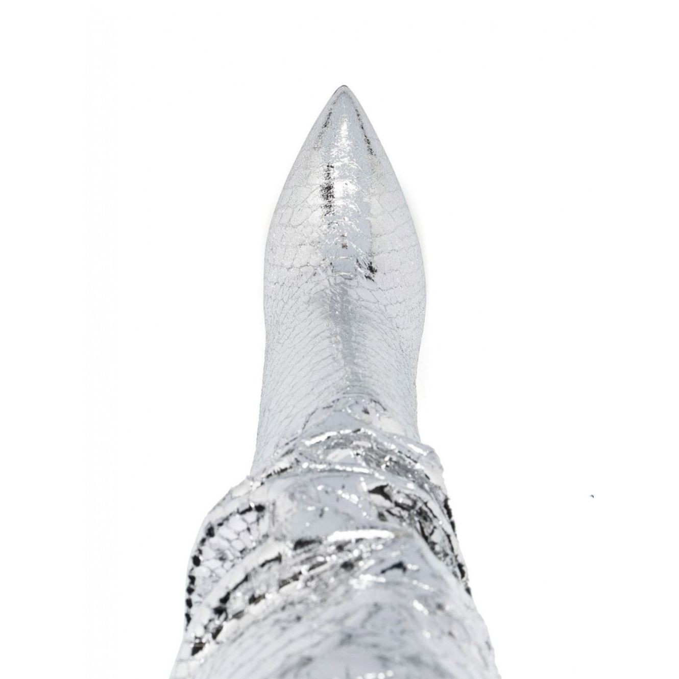 PARIS TEXAS Aulinukai moterims, Sidabrinė, Stiletto slouchy boot 4