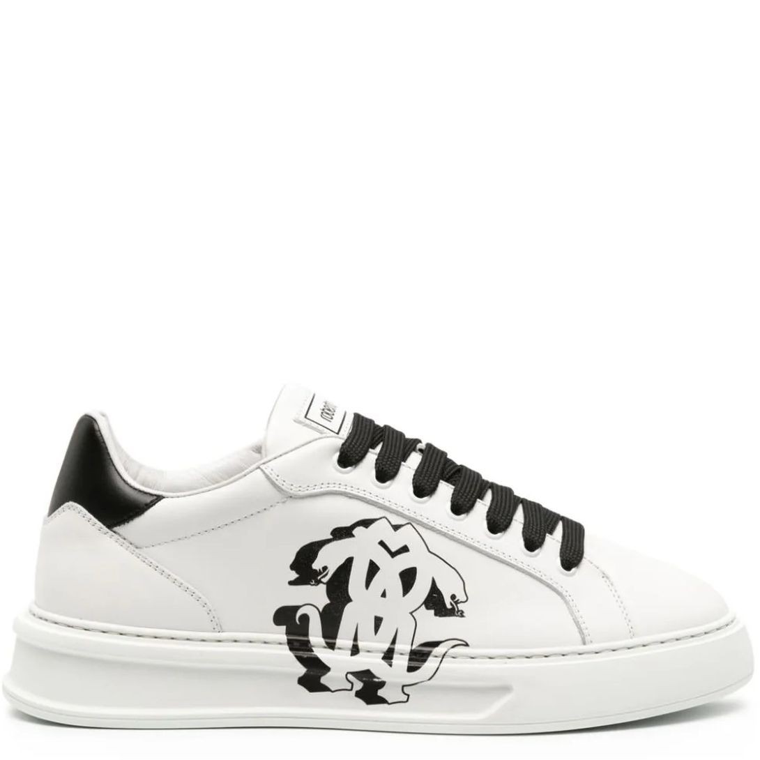 ROBERTO CAVALLI Laisvalaikio bateliai vyrams, Balta, Sneakers 2