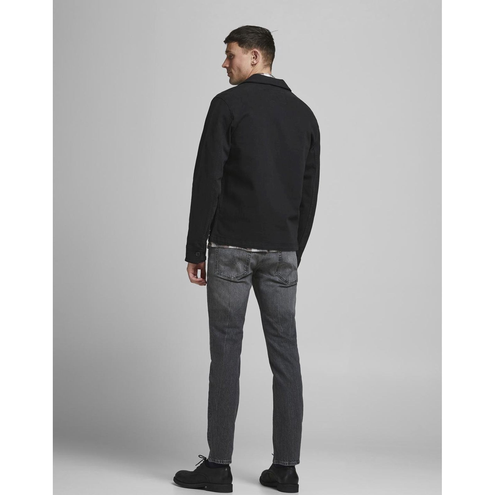 JACK & JONES Slim džinsai vyrams, Juoda, JJITIM JJORIGINAL CJ 4
