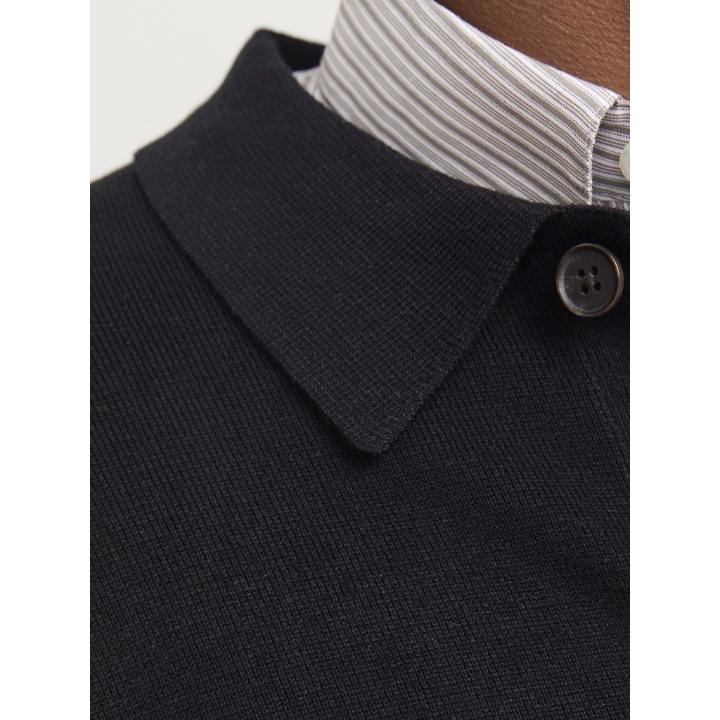 JACK & JONES Kardiganas vyrams, Juoda, Milano cardigan 3