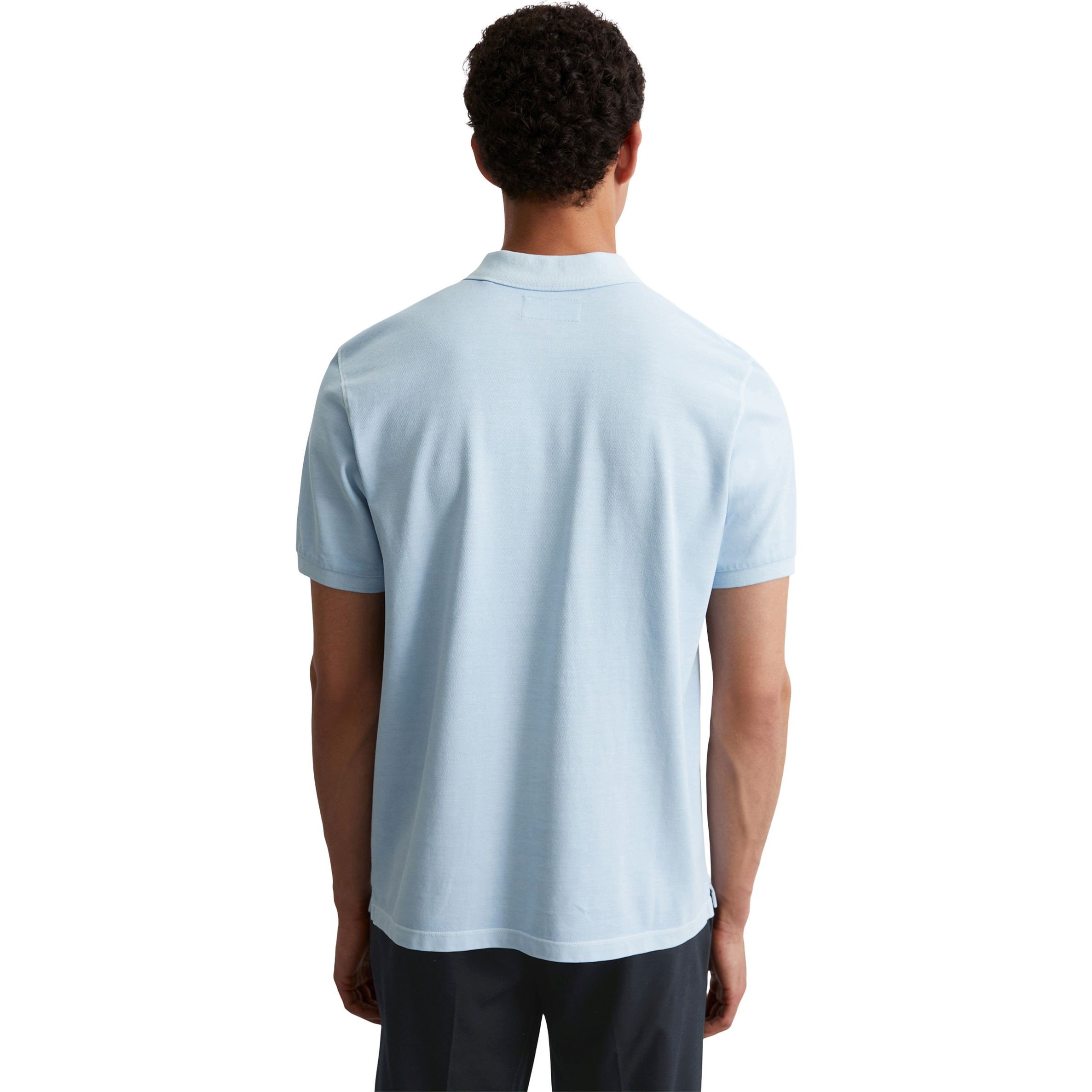 MARC O'POLO Polo marškiniai trumpos rank. vyrams, Mėlyna, Polo short M22226653000 3