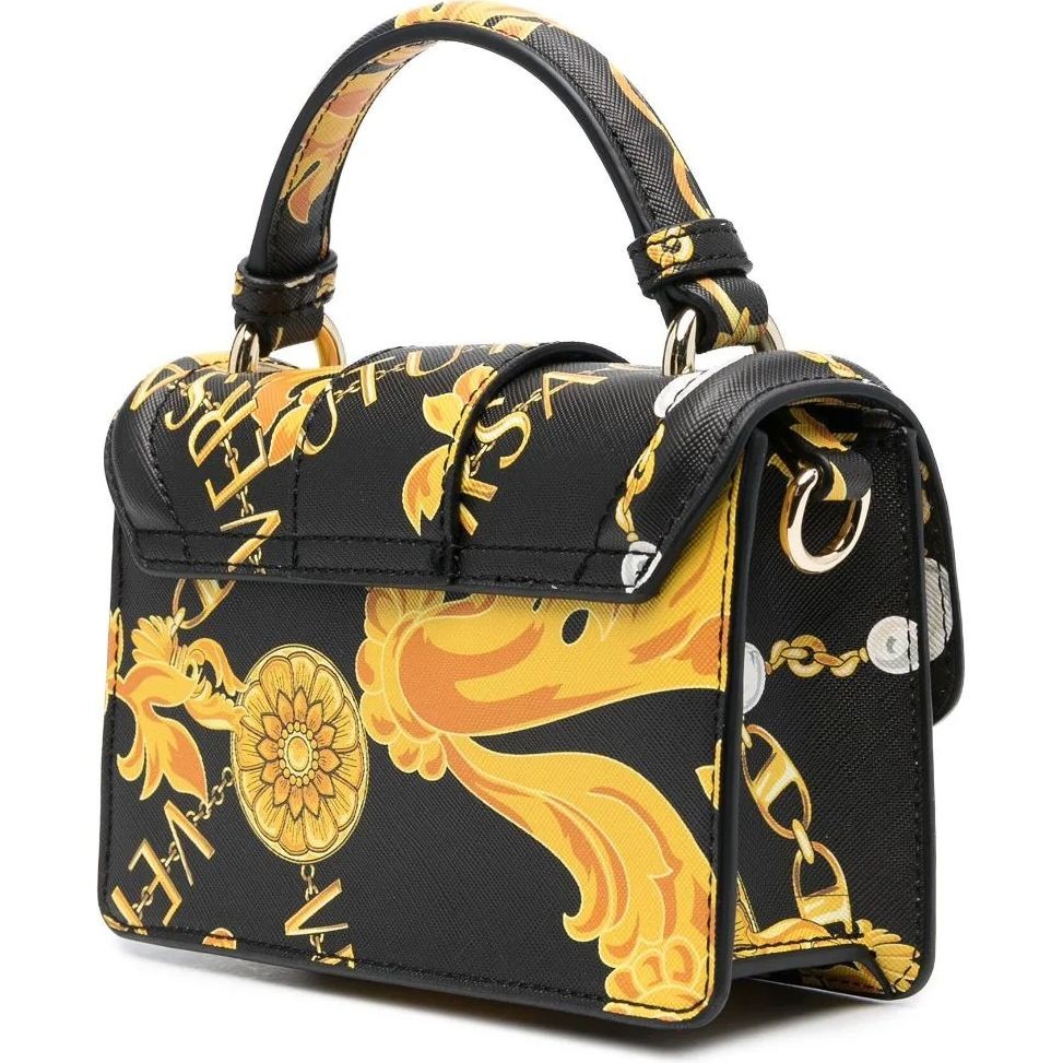 VERSACE JEANS CUTURE Rankinė per petį moterims, BLACK/GOLD, Couture  crossbody 2