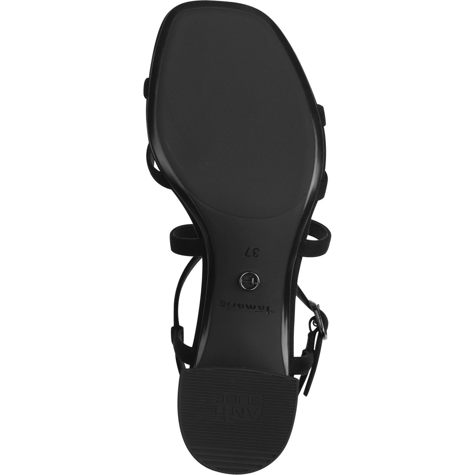 TAMARIS Basutės moterims, Juoda, Sandal heel 5