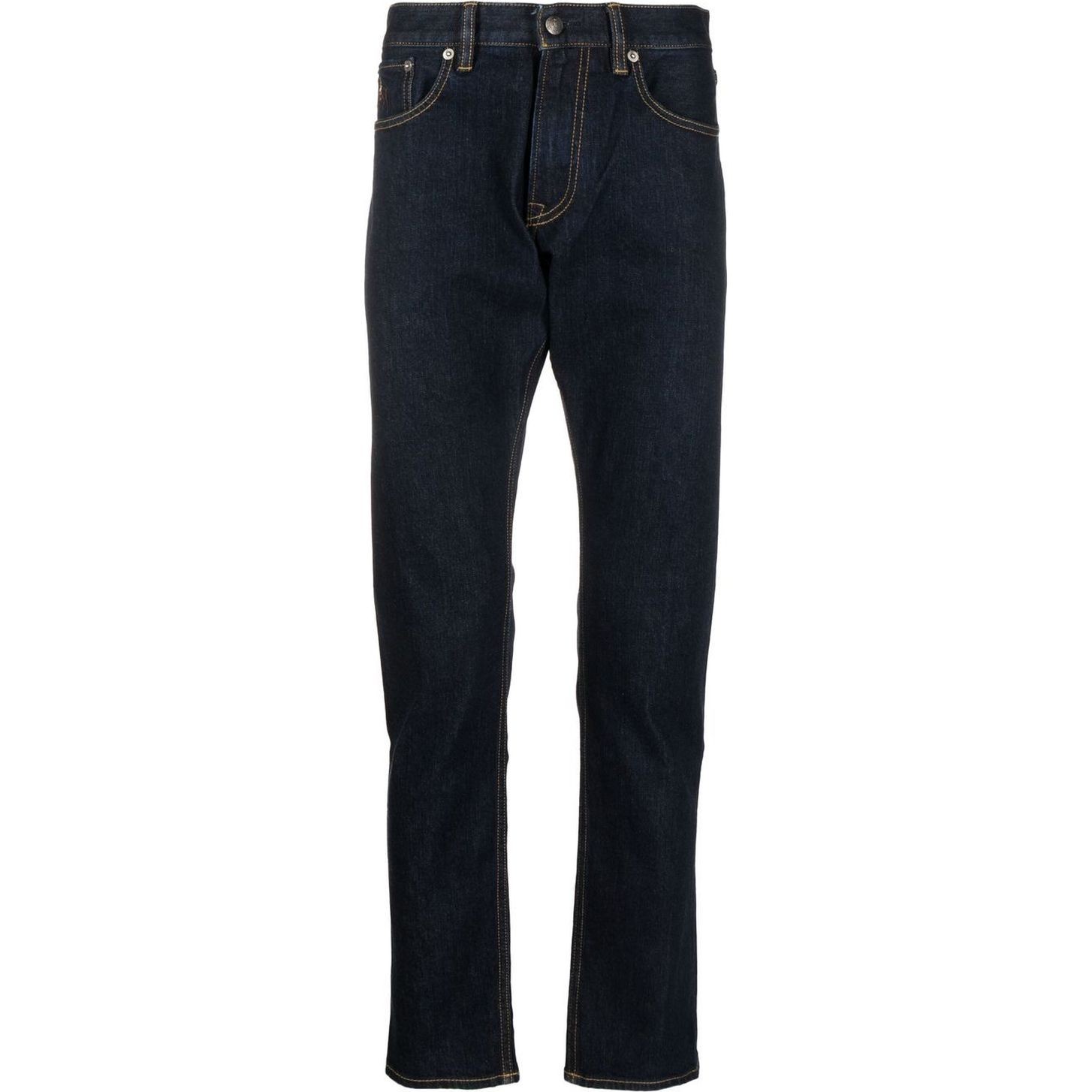 RALPH LAUREN PURPLE Aptempti džinsai vyrams, Mėlyna, 5pkt slim jean