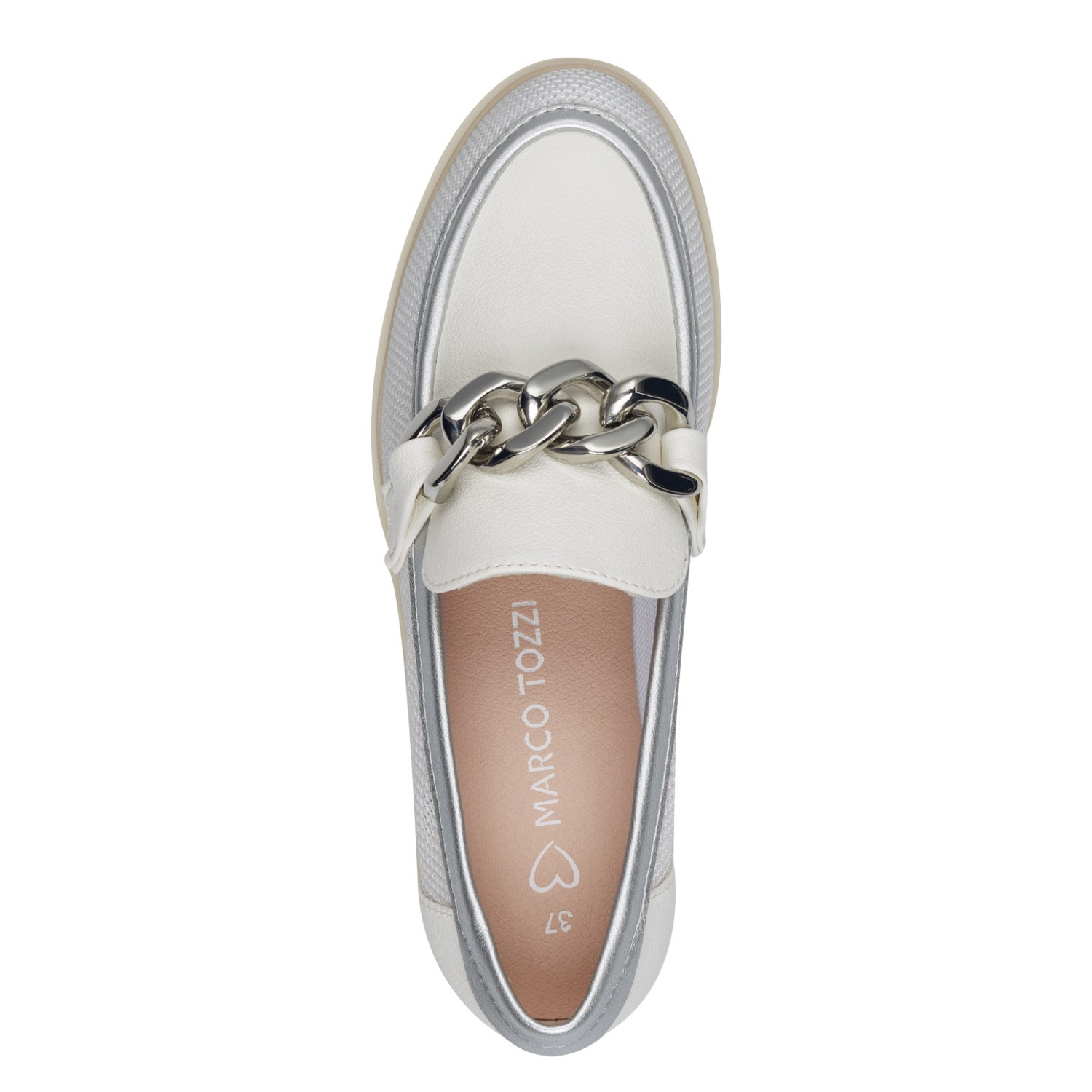 MARCO TOZZI Loaferiai moterims, Balta, Loafers 5