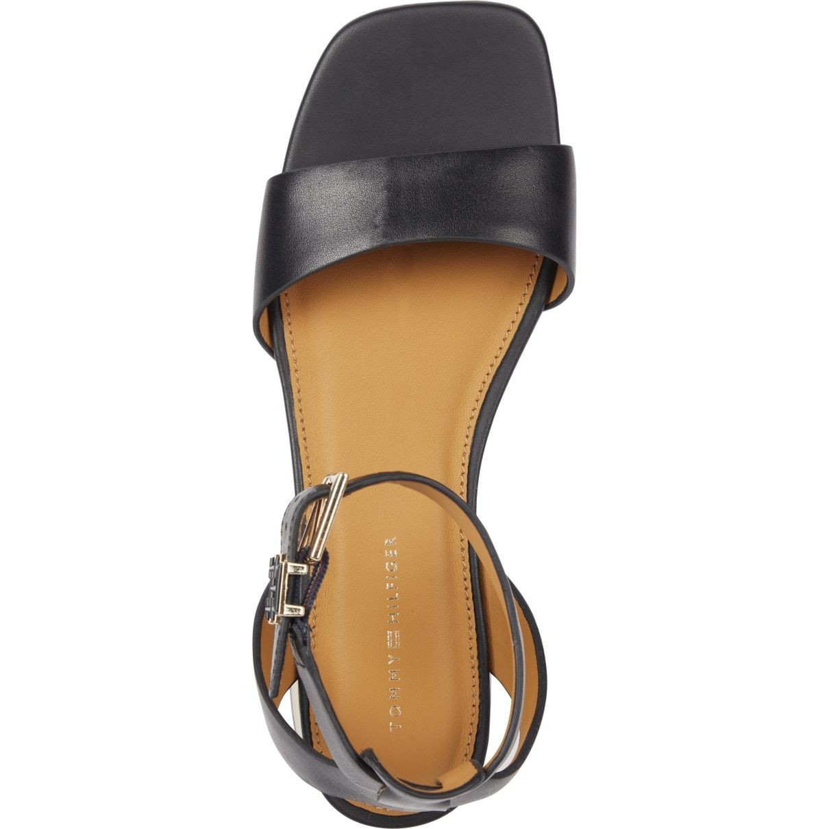 TOMMY HILFIGER Basutės moterims, Juoda, Hardware flat sandal 3