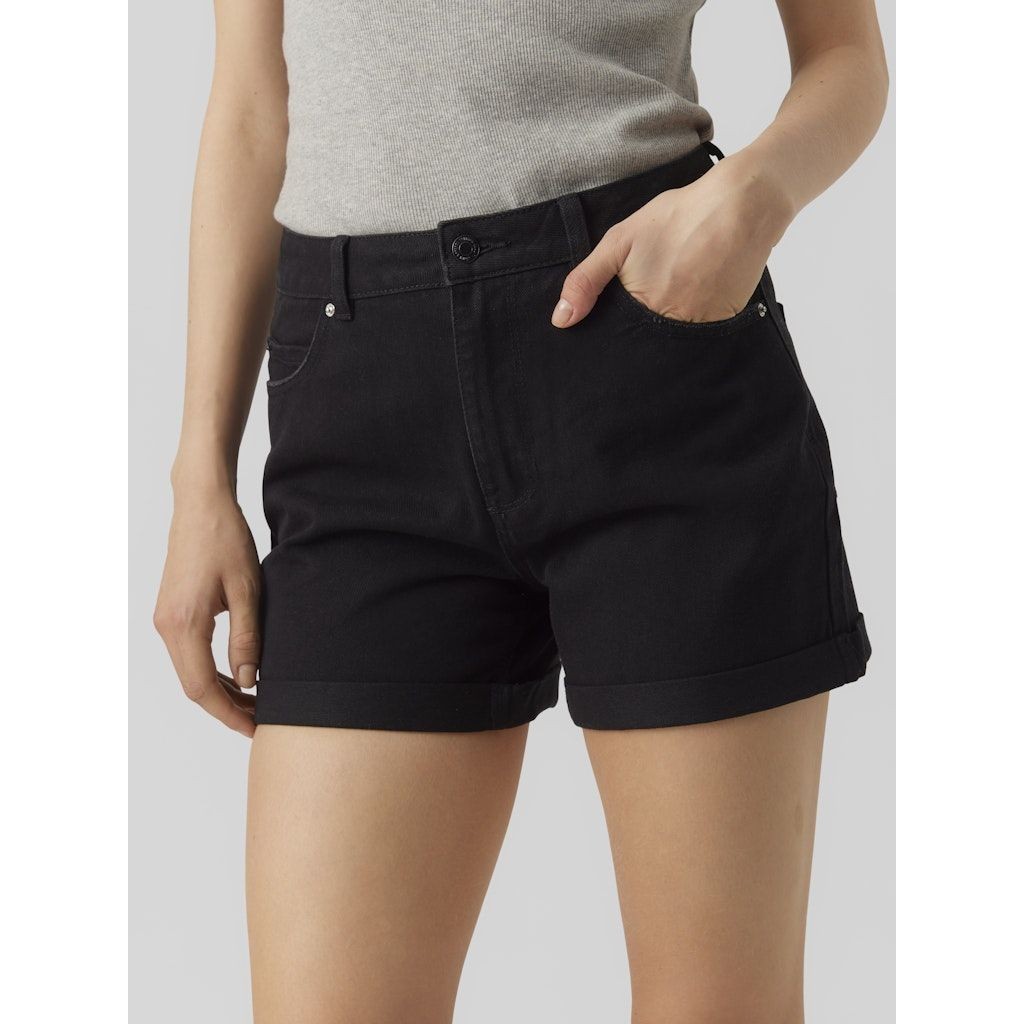 VERO MODA Šortai moterims, Juoda, VMZURI HR LOOSE SHORT 2