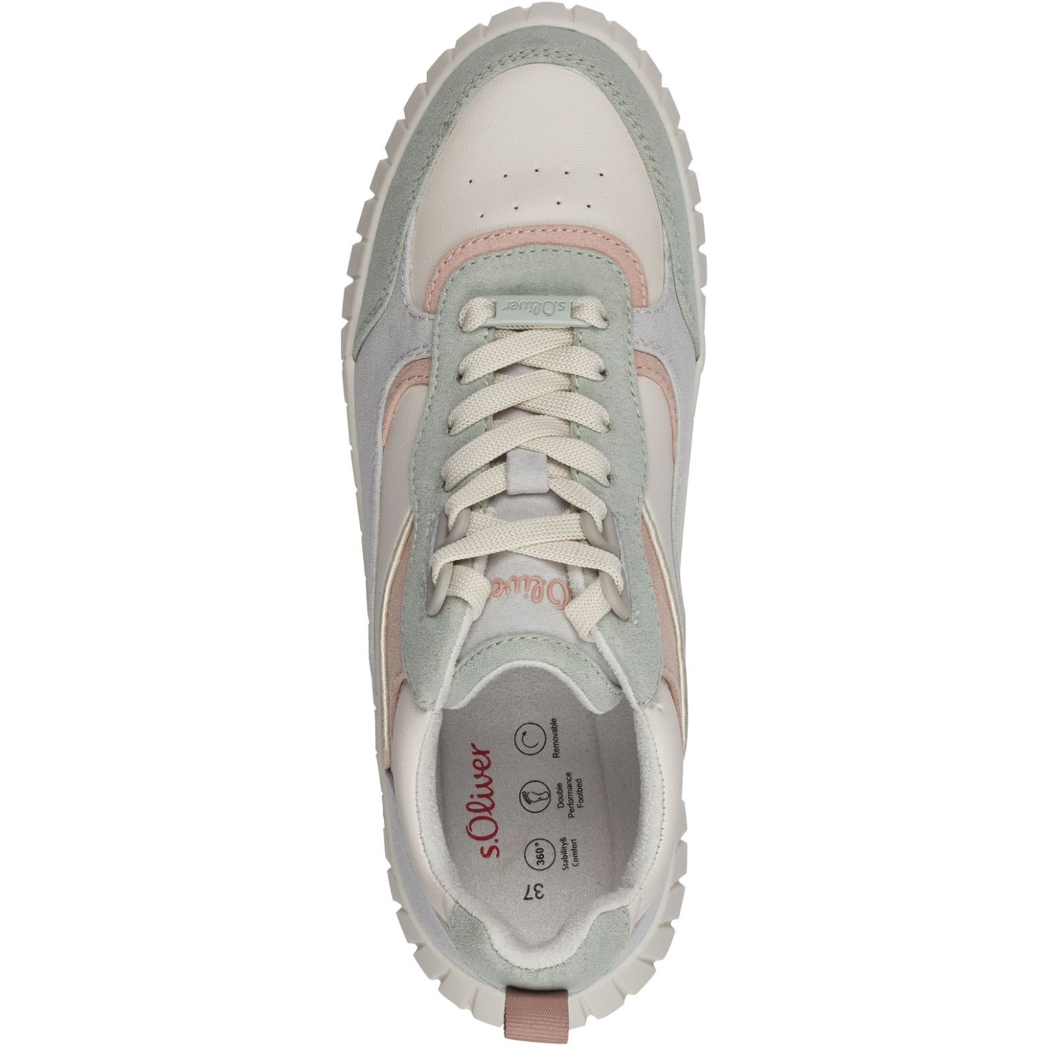 S.OLIVER Laisvalaikio bateliai moterims, Žalia, LEISURE 4