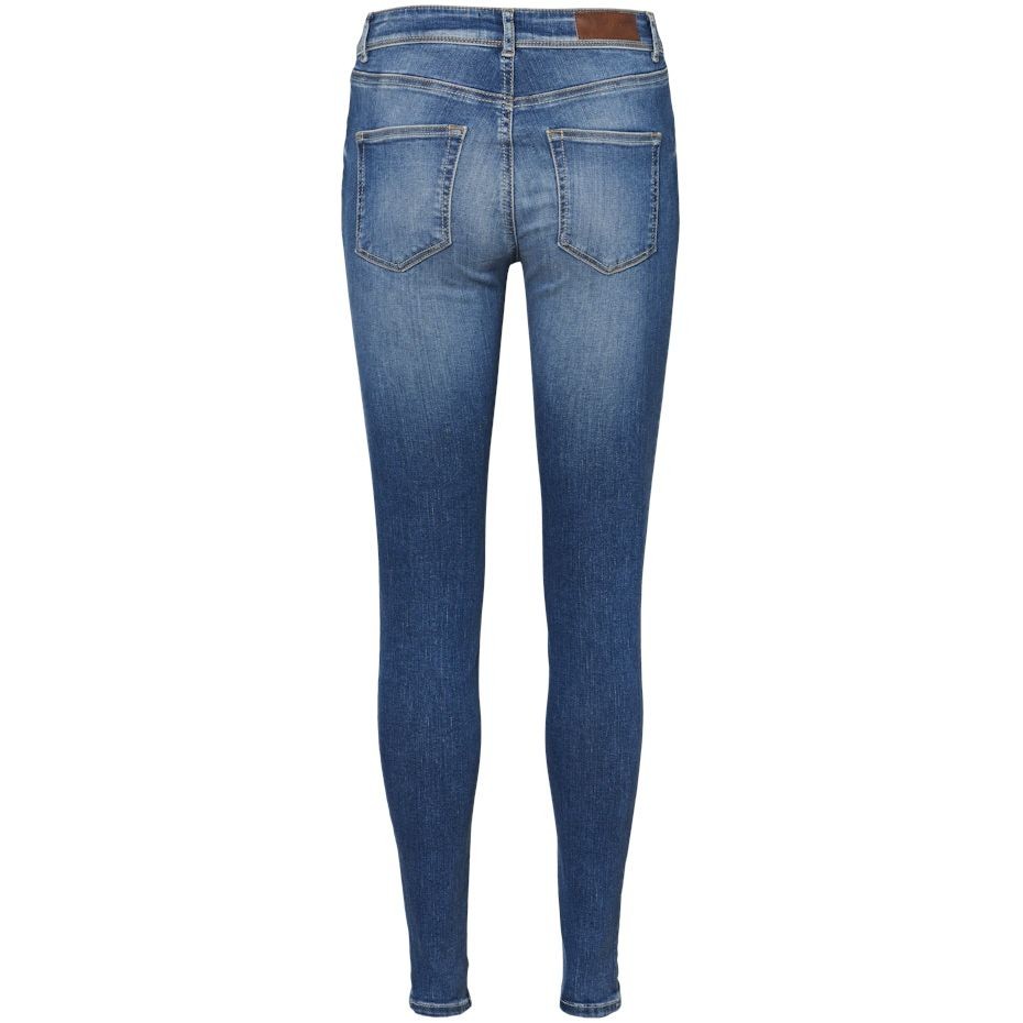 VERO MODA Slim džinsai moterims, Mėlyna, VMLUX MR SLIM JEANS 2