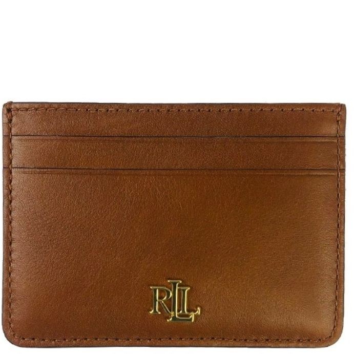 LAUREN RALPH LAUREN Piniginė moterims, Ruda, Slim small card case