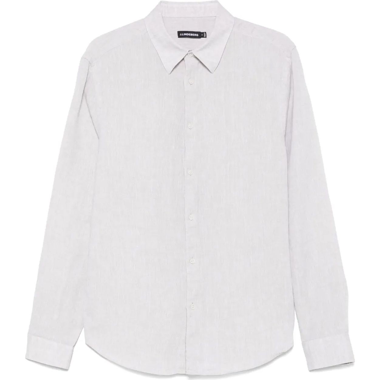 J.LINDEBERG Marškiniai ilgomis rankovėmis vyrams, Smėlio, Slim ls linen melange shirt