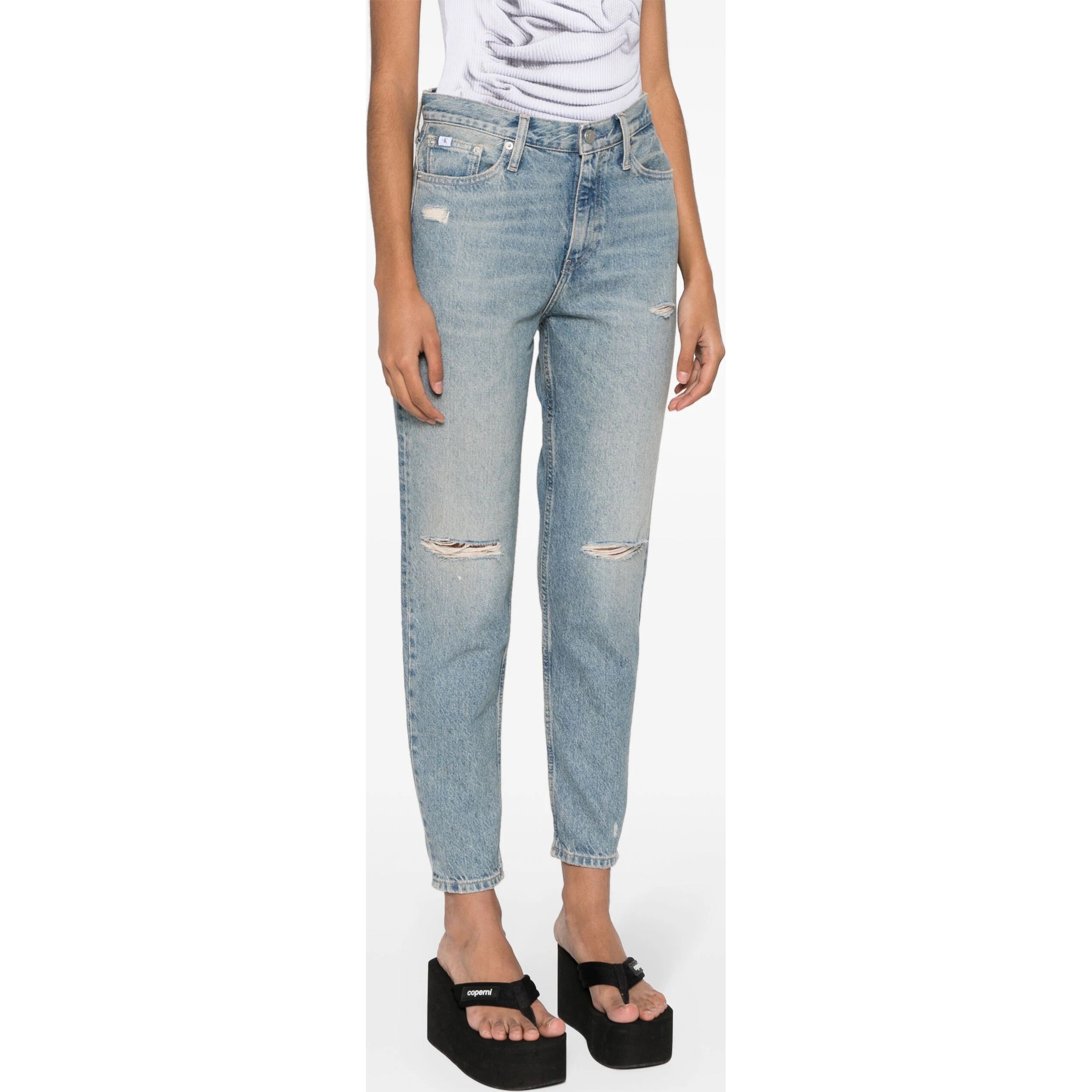 CALVIN KLEIN JEANS Tiesūs džinsai moterims, Mėlyna, Jogger 2