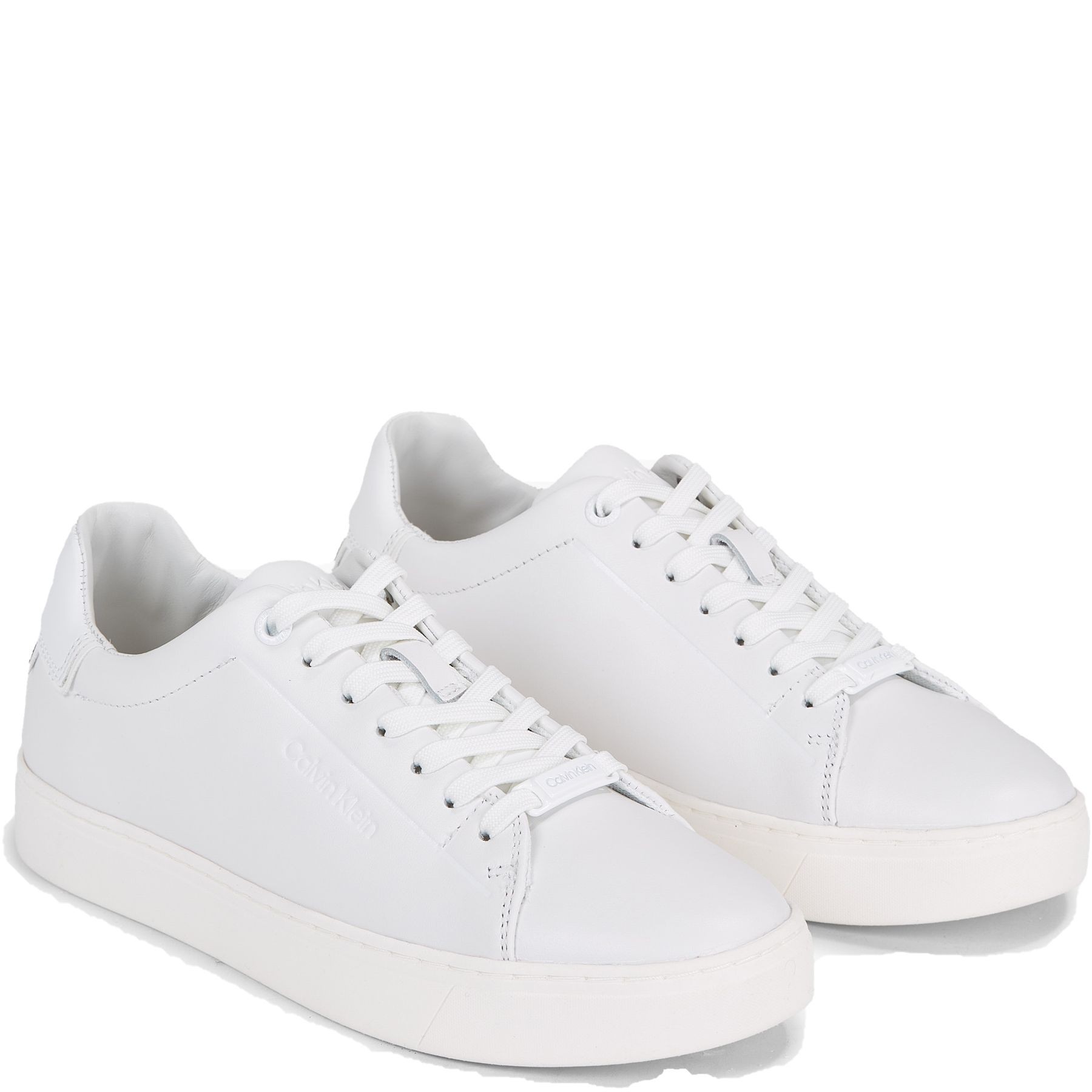 CALVIN KLEIN Laisvalaikio bateliai moterims, Balta, Clean cupsole lace up leisure 1