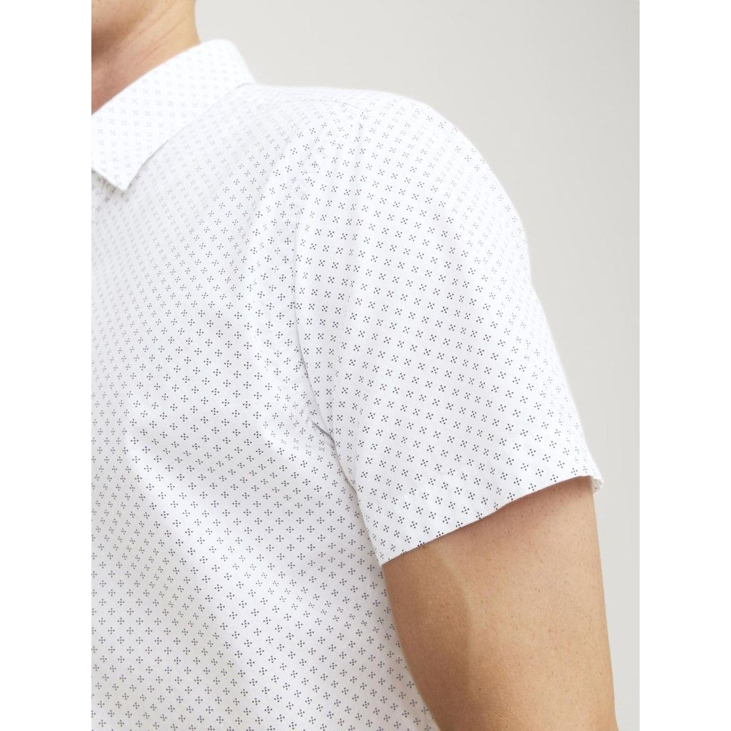 JACK & JONES Marškiniai vyrams, Balta, Jjplain ditsy shirts 6