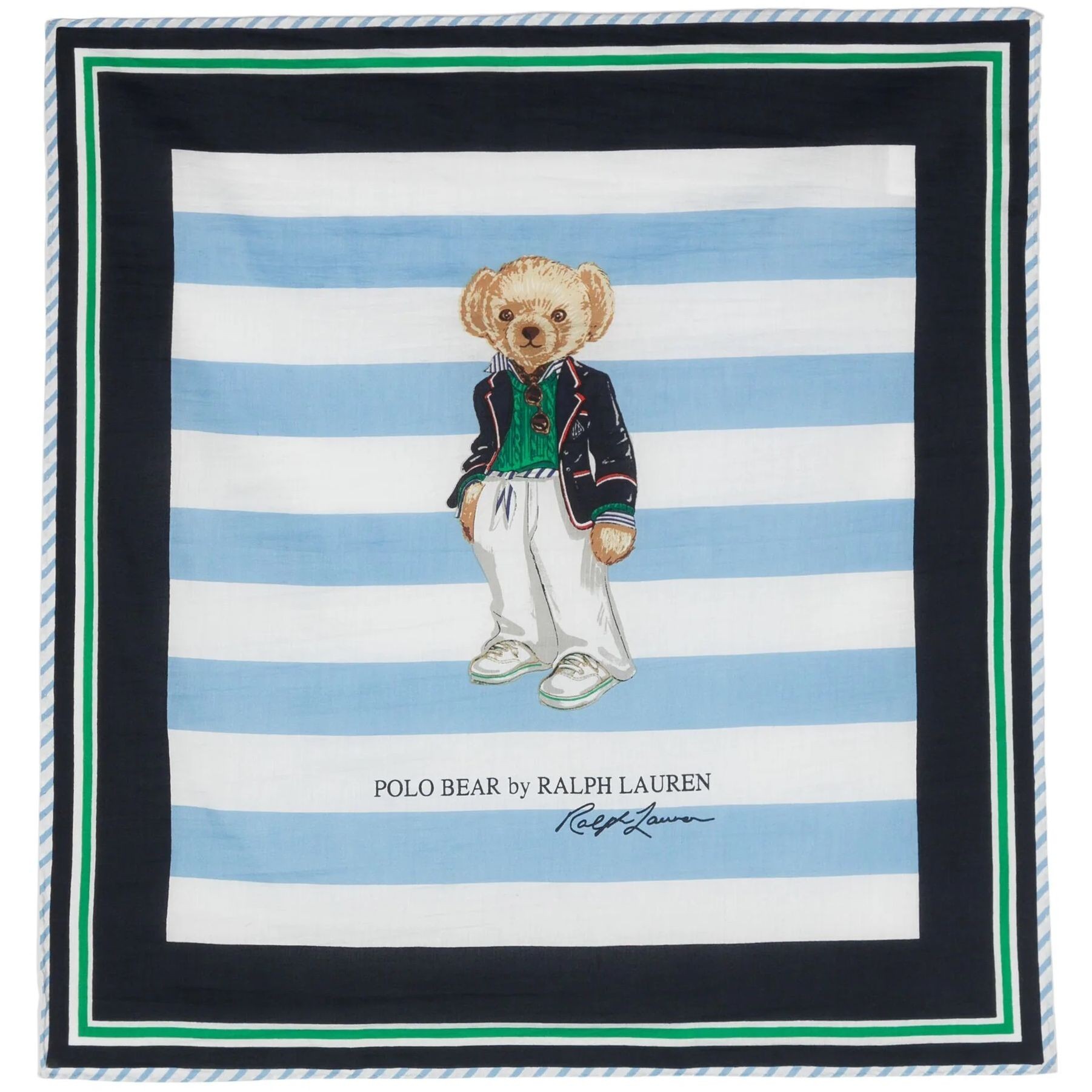 POLO RALPH LAUREN Šalikas moterims, Mėlyna, Beardana scarf square 1
