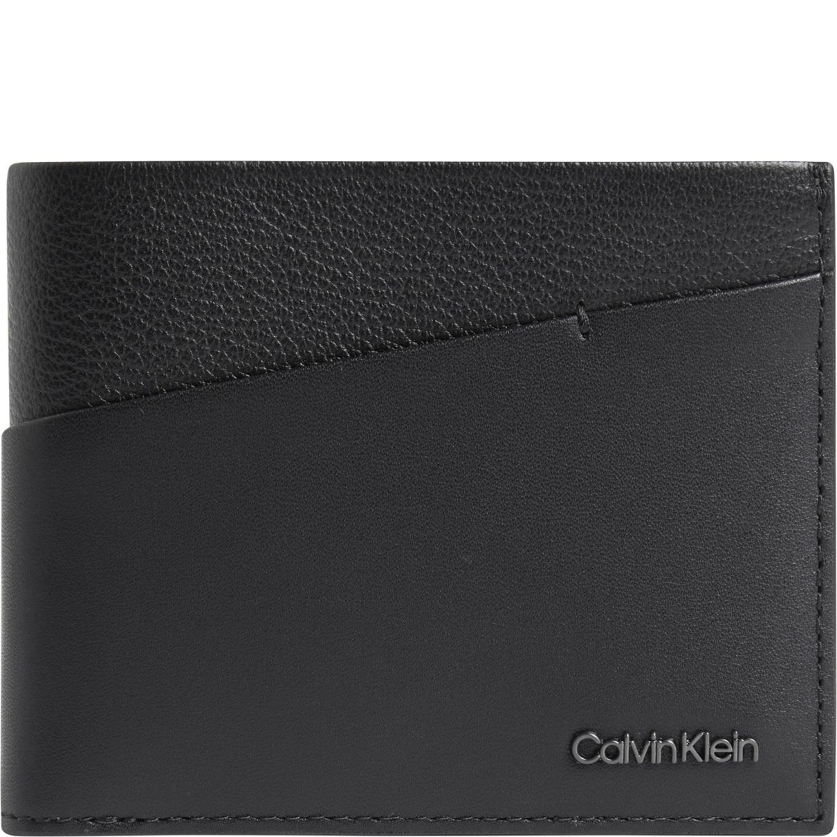CALVIN KLEIN Piniginė vyrams, Juoda, Diagonal 5cc coin wallets 1