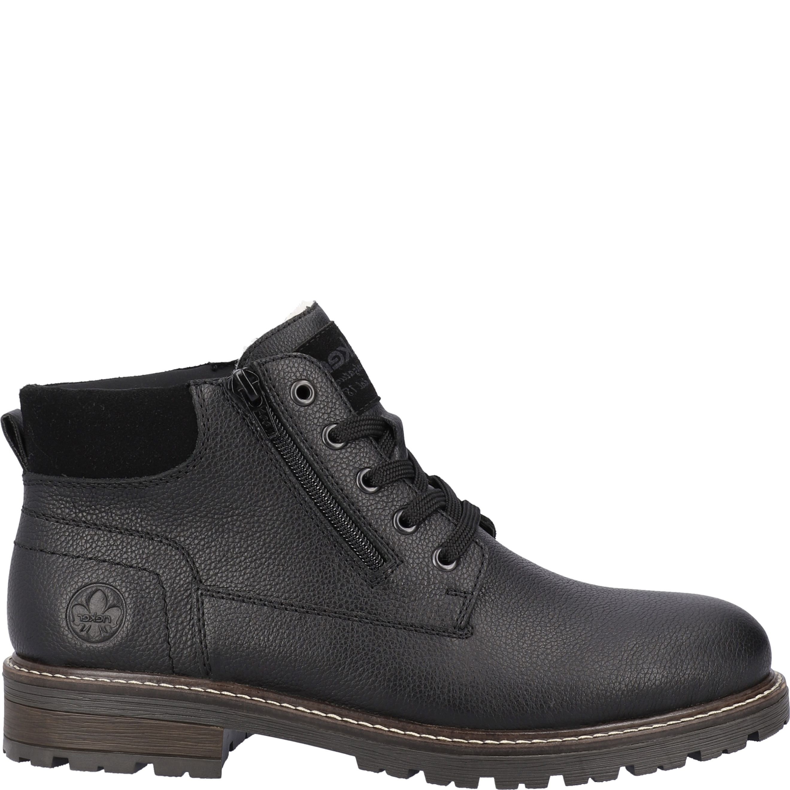 RIEKER Aulinukai vyrams, Juoda, BOOTIES 4