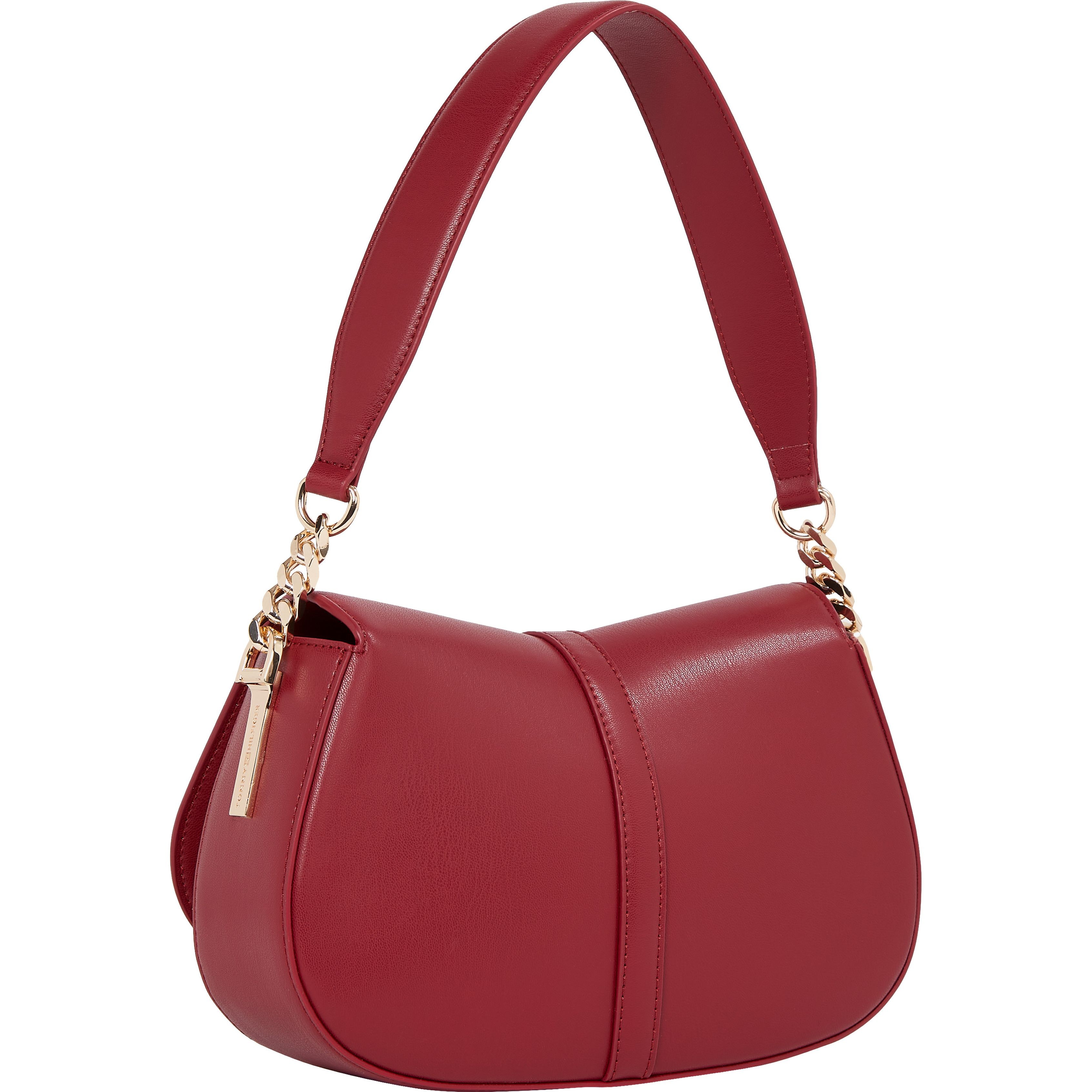 TOMMY HILFIGER Rankinė per petį moterims, Raudona, Heritage saddle bag 2