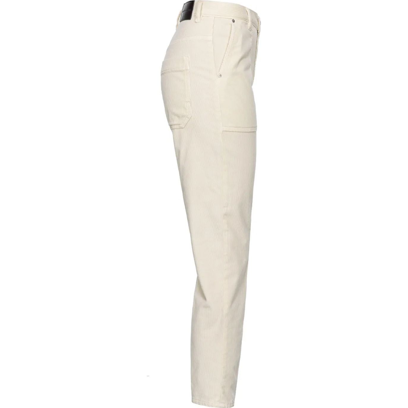 PINKO Kelnės moterims, Balta, Straight-leg corduroy trousers 3