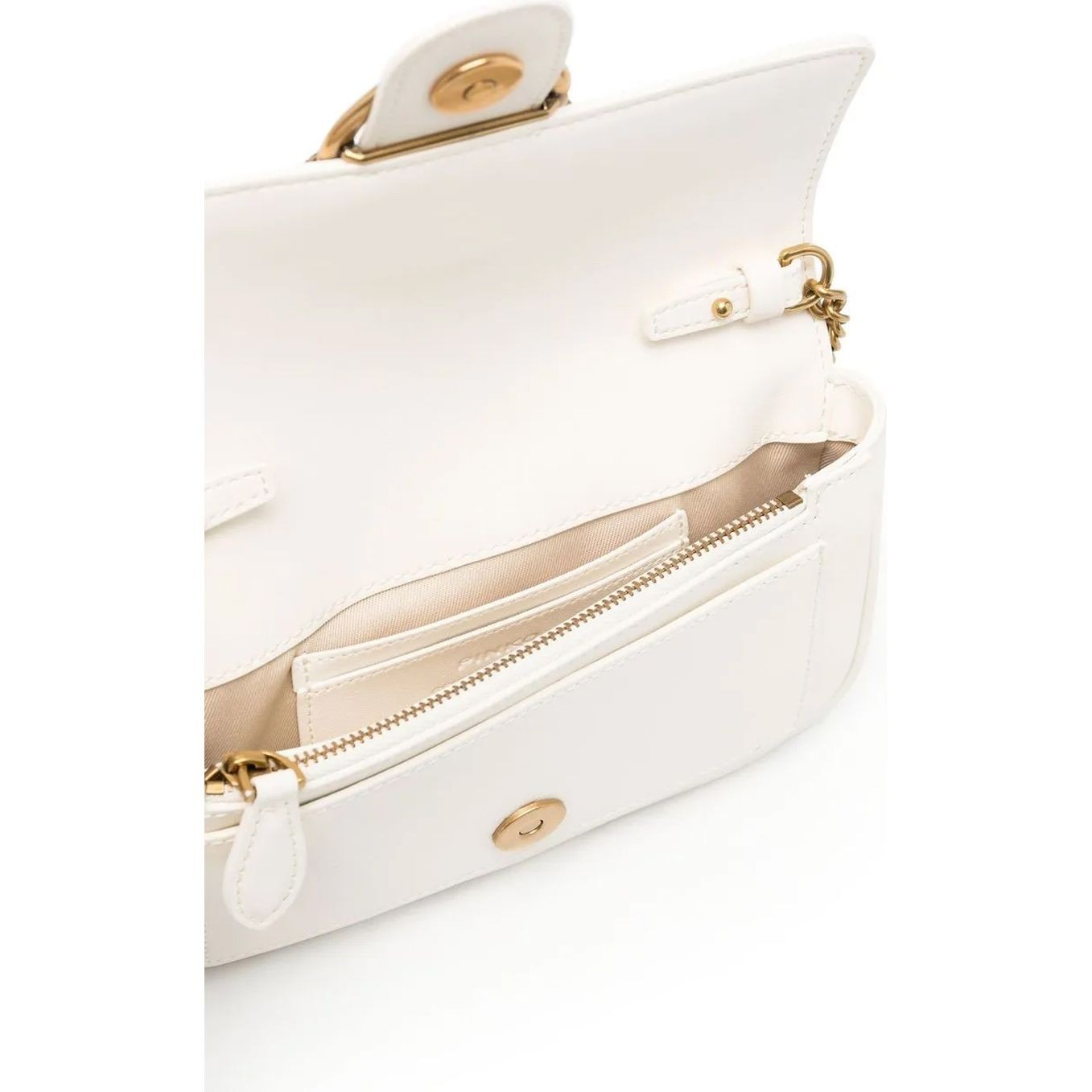 PINKO Rankinė per petį moterims, Balta, Love crossbody bag 4