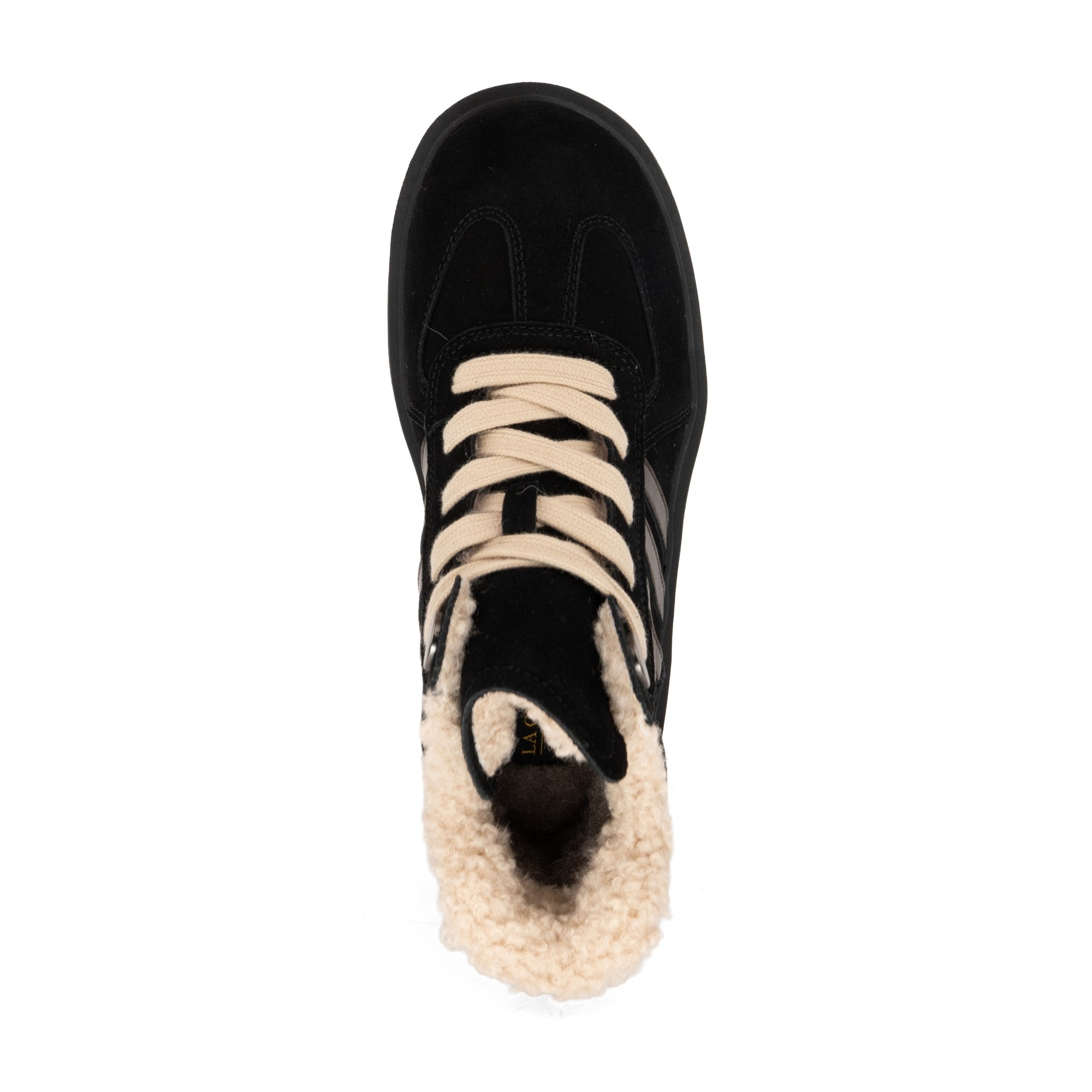 LA CONTE Pašiltinti aulinukai moterims, Juoda, Wm booties, lac6590-25200-woblk 4