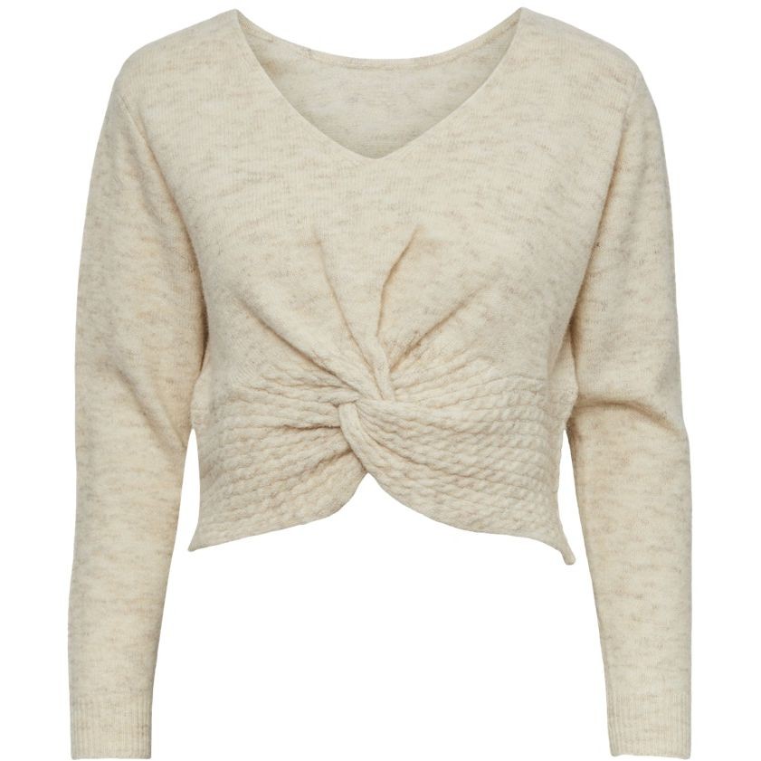 PIECES Megztinis moterims, Balta, PCNOA LS REVERSIBLE C 1