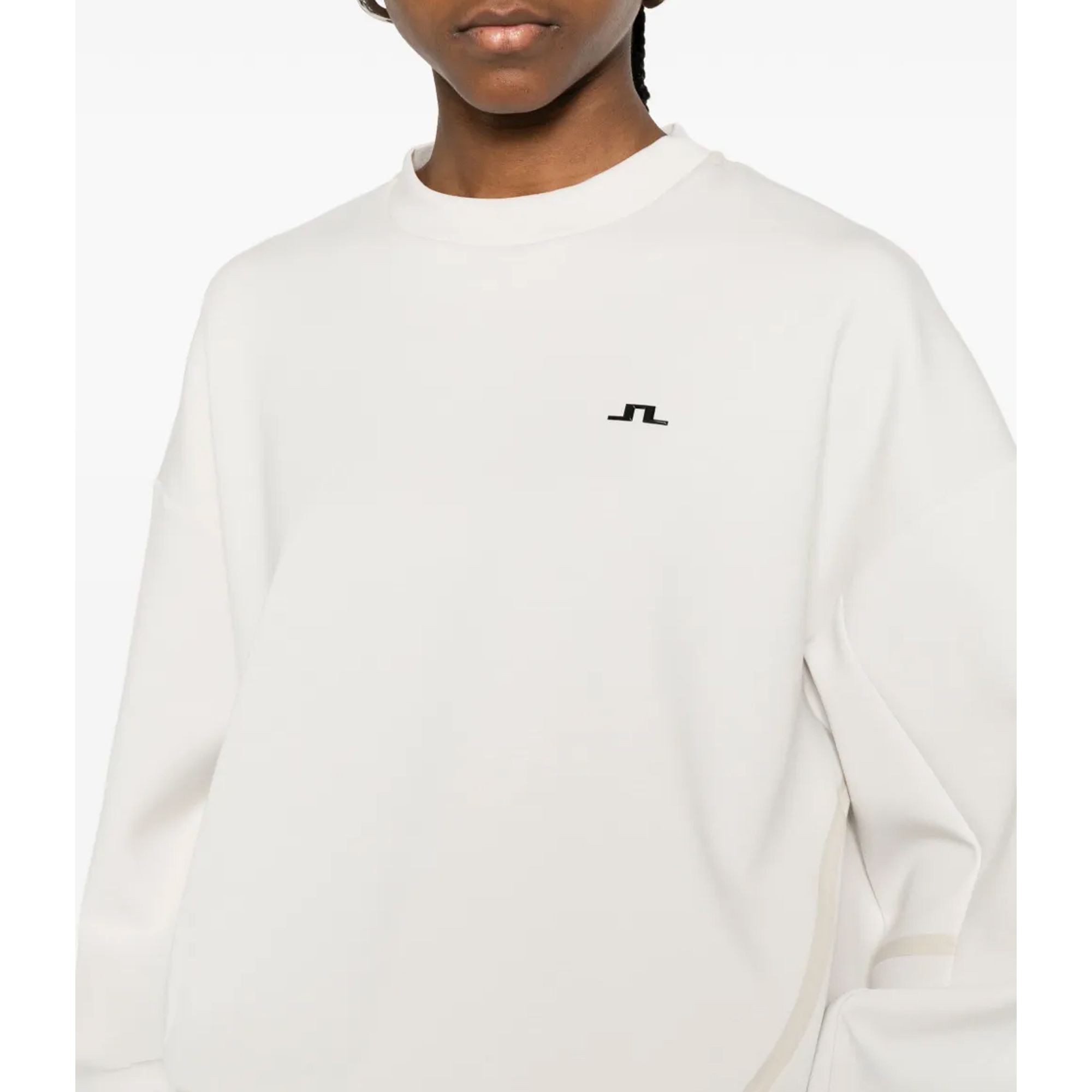 J.LINDEBERG Megztinis moterims, Smėlio, Aura crew neck 4