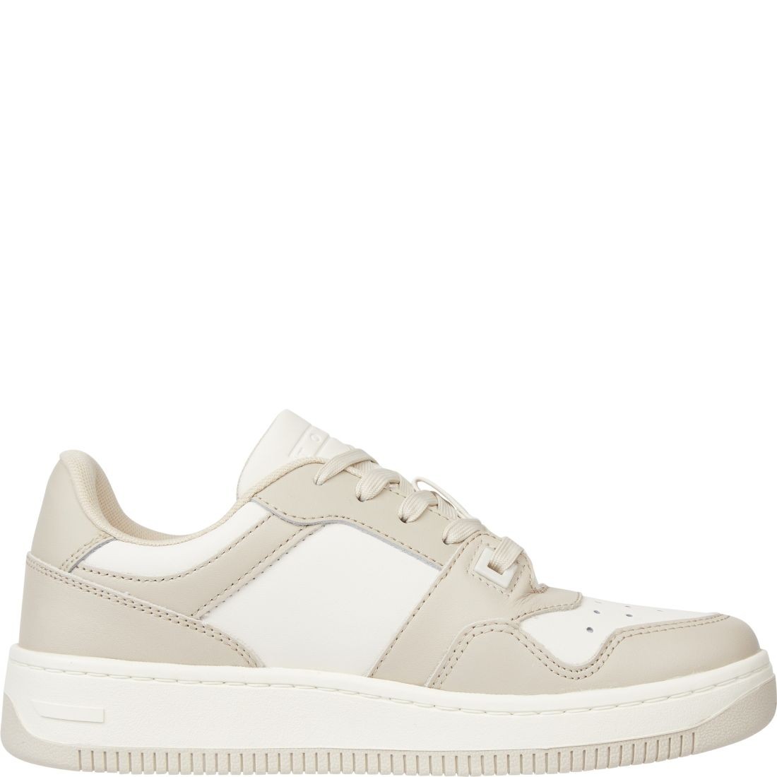 TOMMY JEANS Sportiniai bateliai moterims, Smėlio, Retro low fancy sport shoe 3