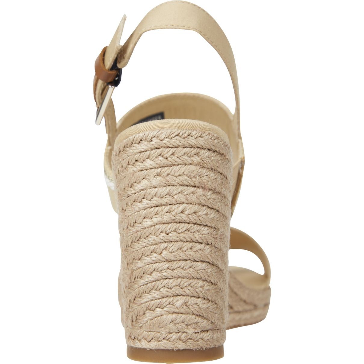 TOMMY HILFIGER Basutės moterims, Smėlio, Webbing high wedge sandal 4
