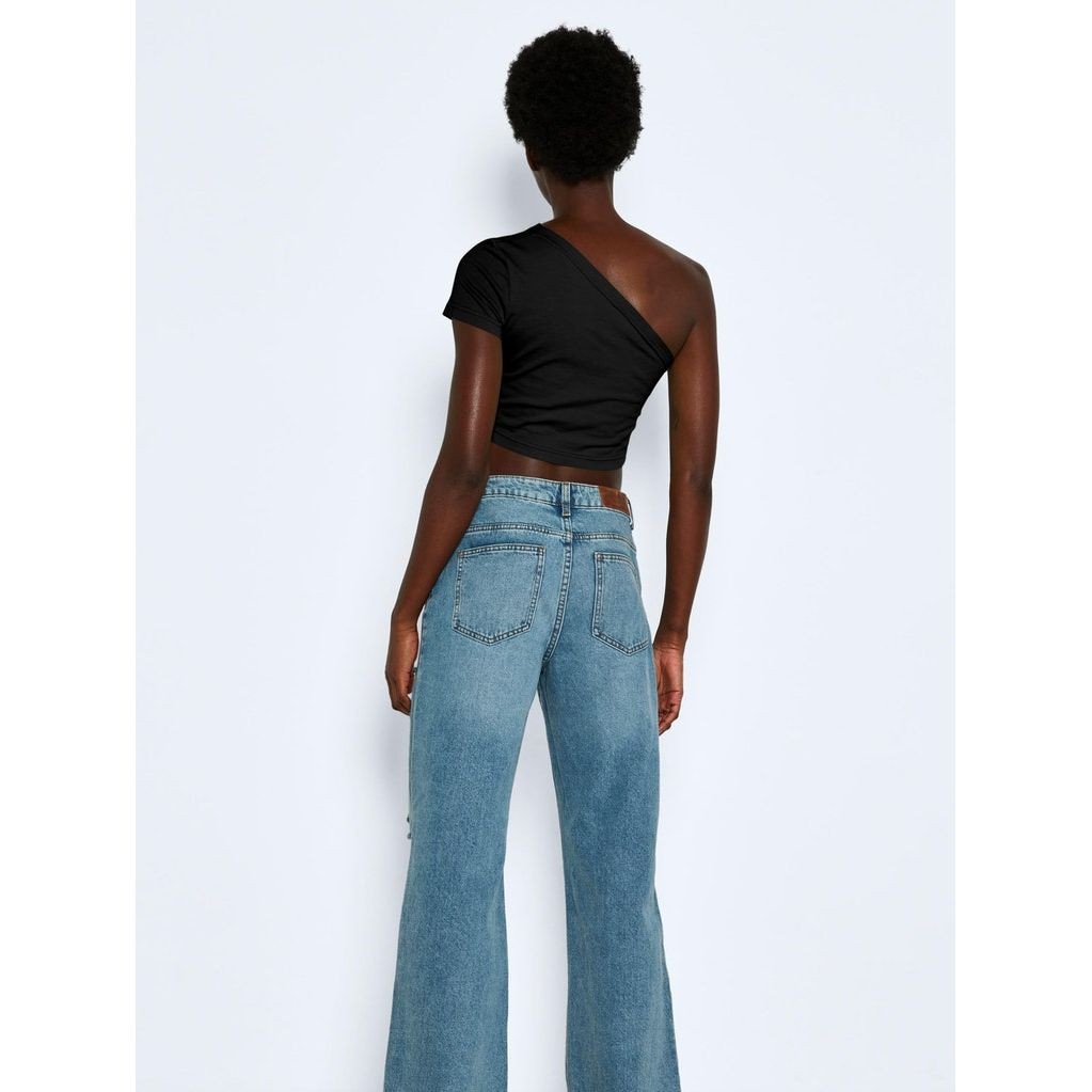 NOISY MAY Palaidinės moterims, Juoda, NMNINI S/S ONESHOULDE 4