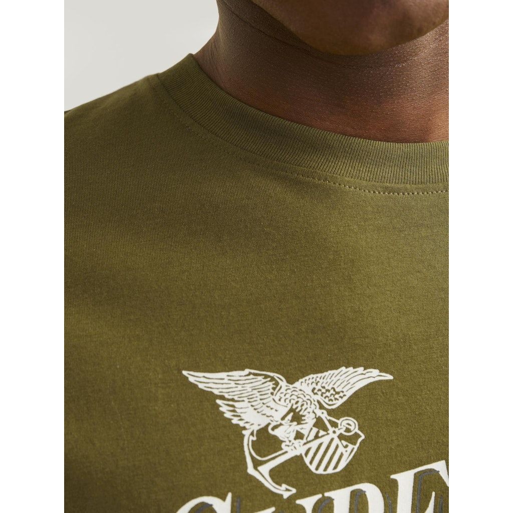 JACK & JONES Marškinėliai vyrams, Žalia, JPRSTAR TEE SS CREW 6