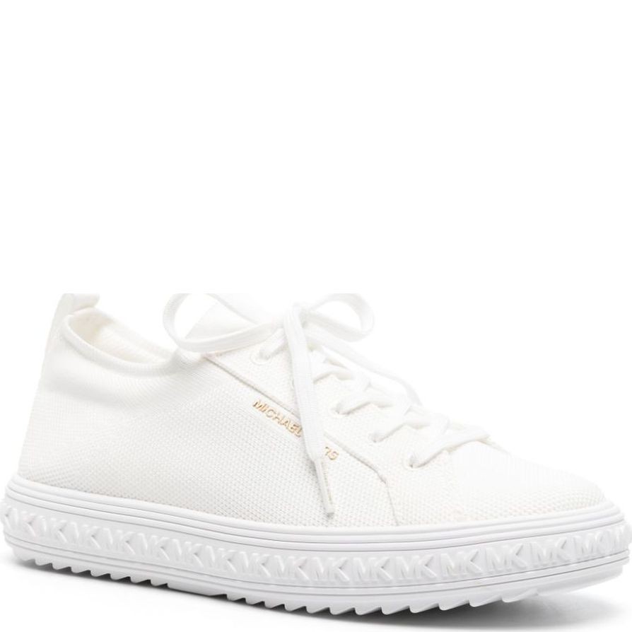 MICHAEL KORS Laisvalaikio bateliai moterims, Balta, Grove knit lace up 2