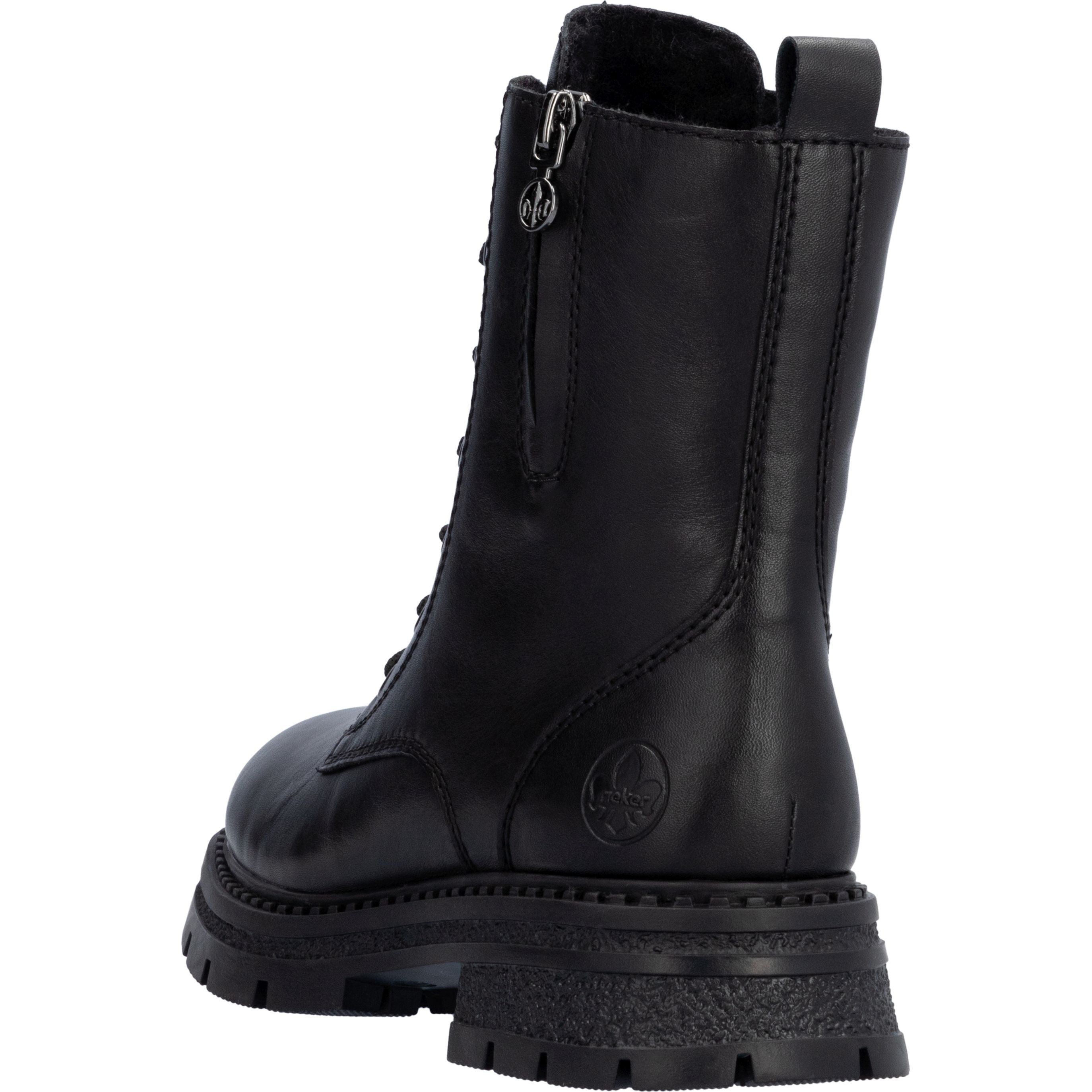 RIEKER Aulinukai moterims, Juoda, Ladies mid height boots 5