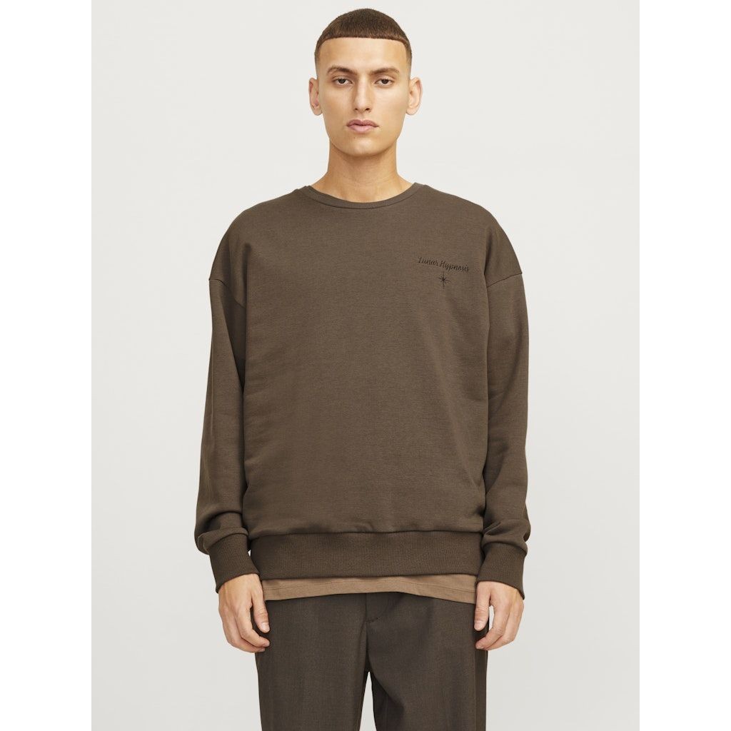 JACK & JONES Megztinis vyrams, Ruda, Mystic sweat crew neck 3