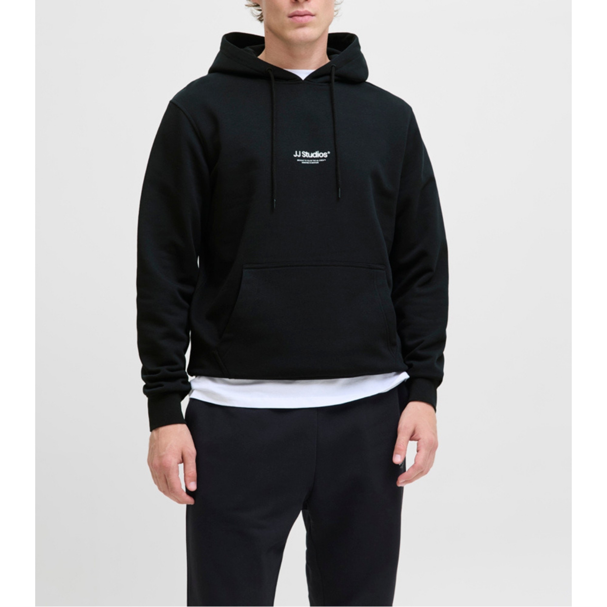 JACK & JONES Džemperis vyrams, Juoda, Soho sweat hood 2