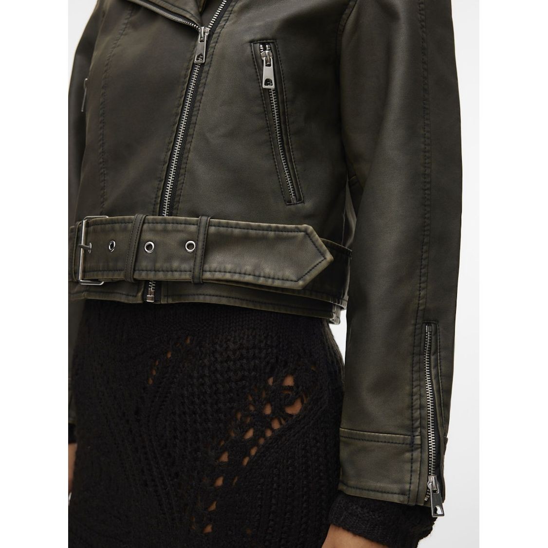 VERO MODA Striukė moterims, Ruda, VMIVYLOUI SHORT 6